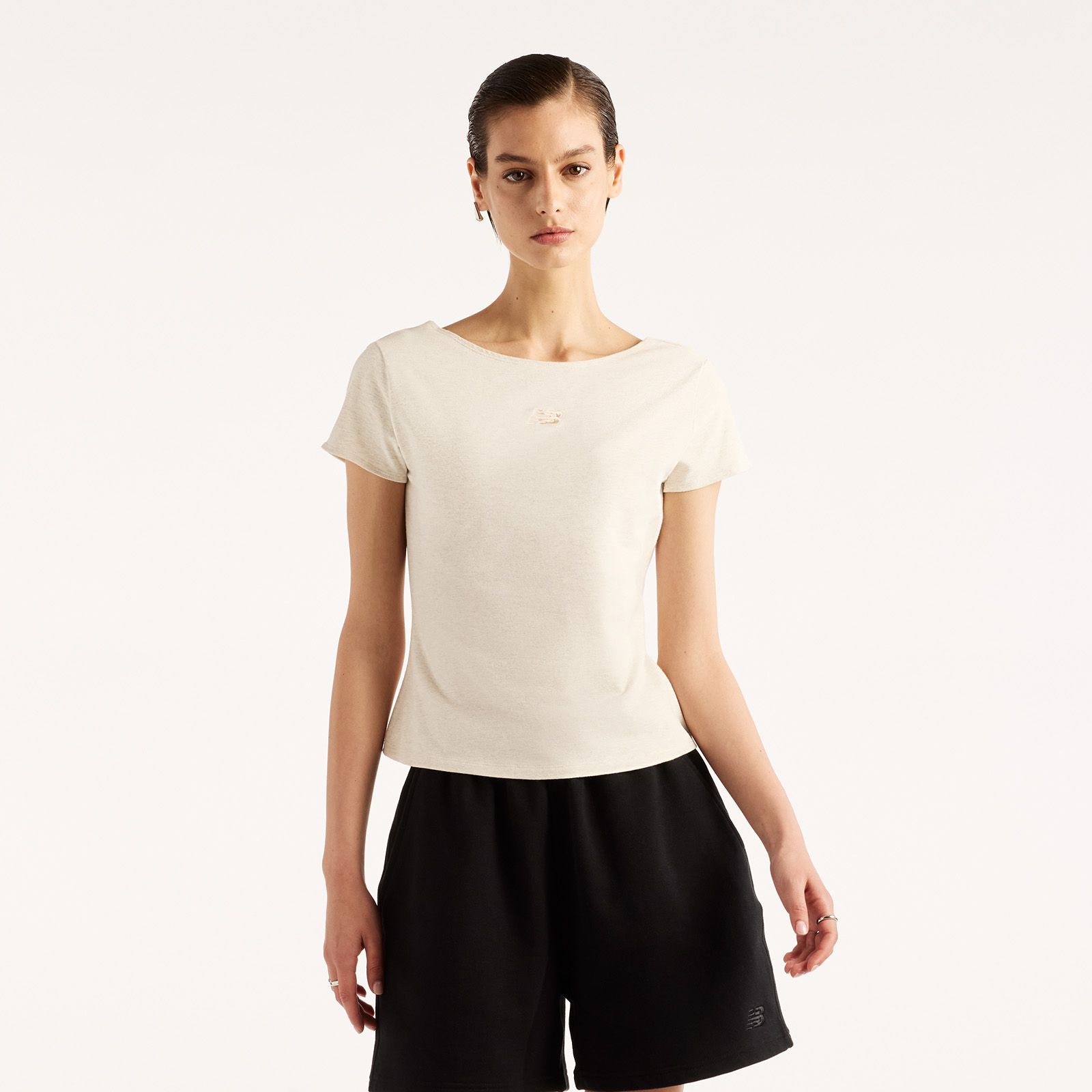 New Balance Women's Open-Back Fitted T-Shirt