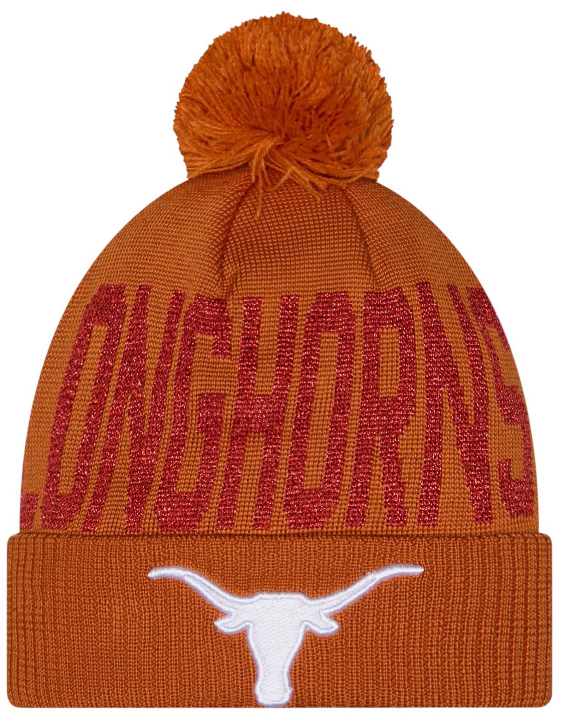 New Era Texas Shimmer Pom Knit Beanie, Women's