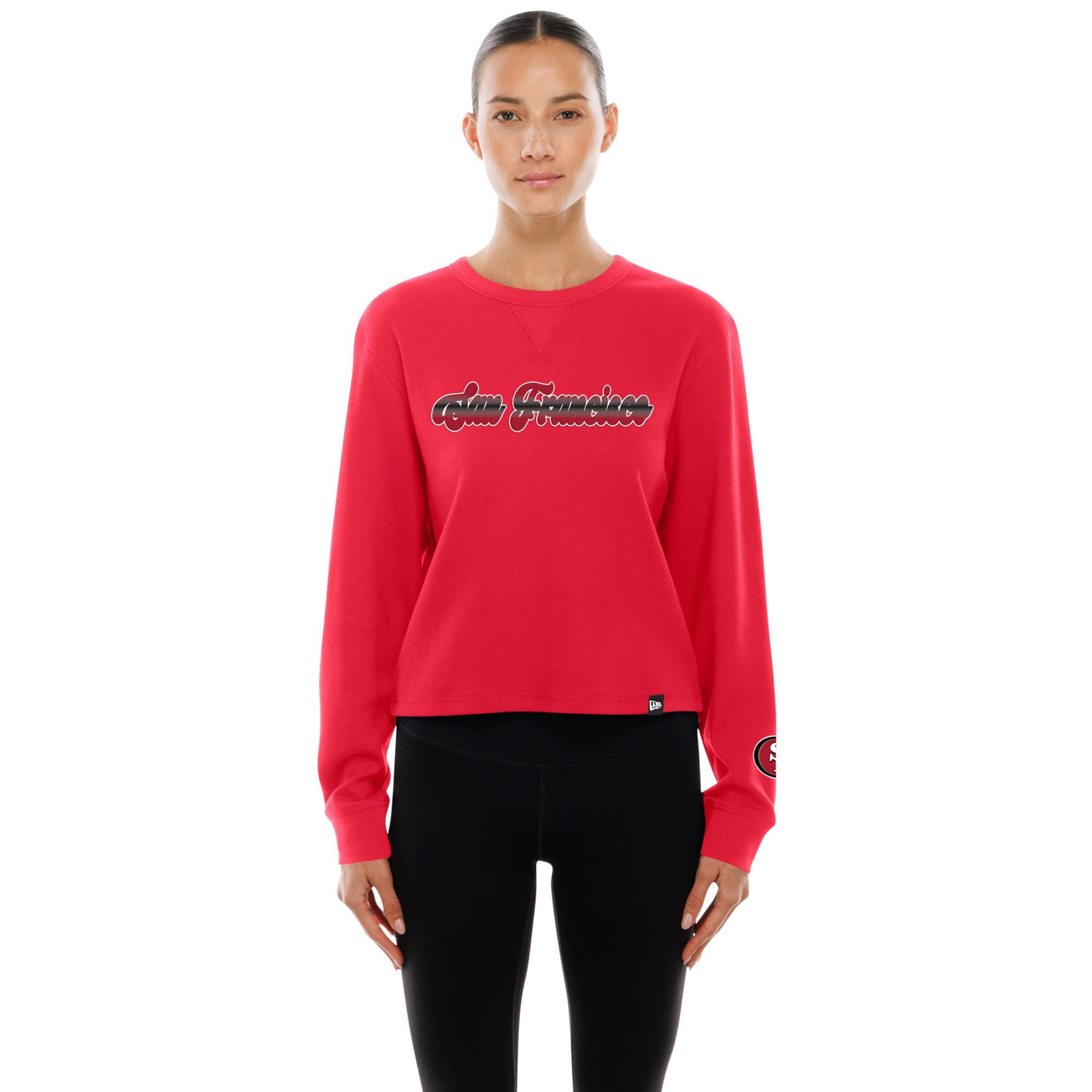 New Era Women's San Francisco 49Ers Red Thermal Long Sleeve Shirt