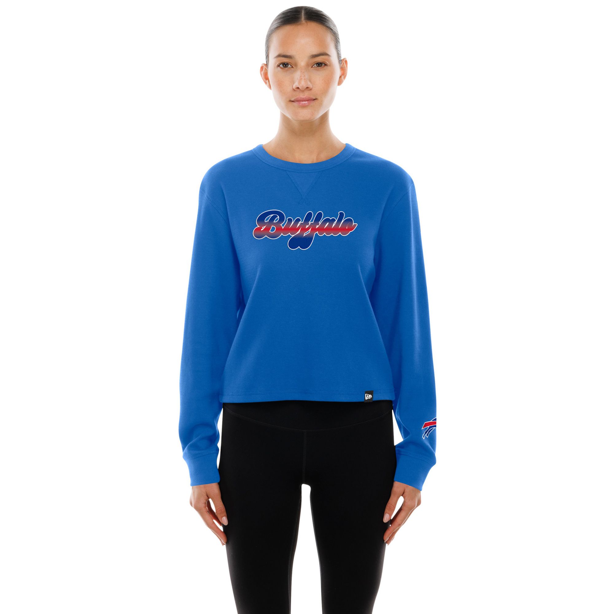 New Era Women's Buffalo Bills Blue Thermal Long Sleeve Shirt