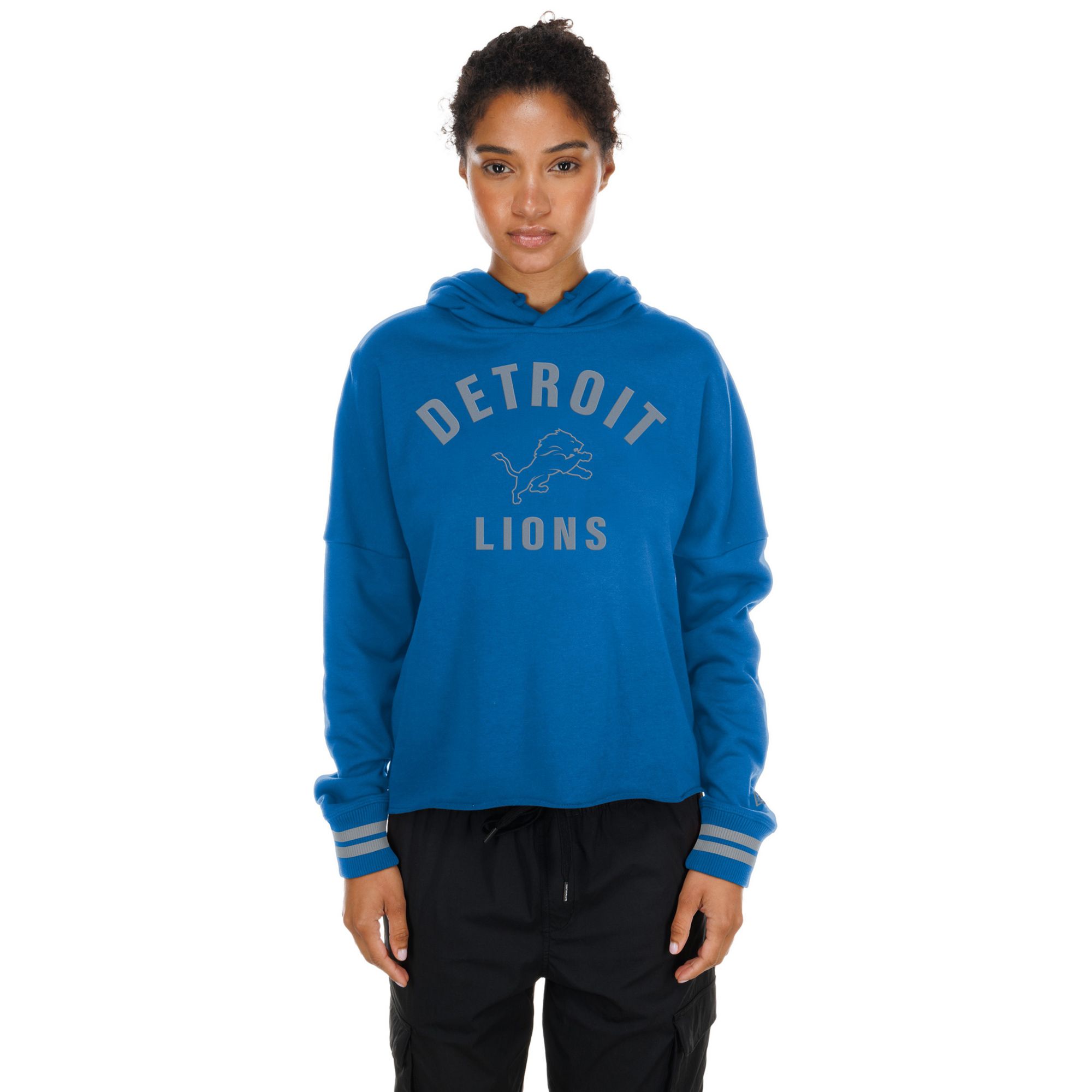 New Era Women's Detroit Lions Flocked Hoodie