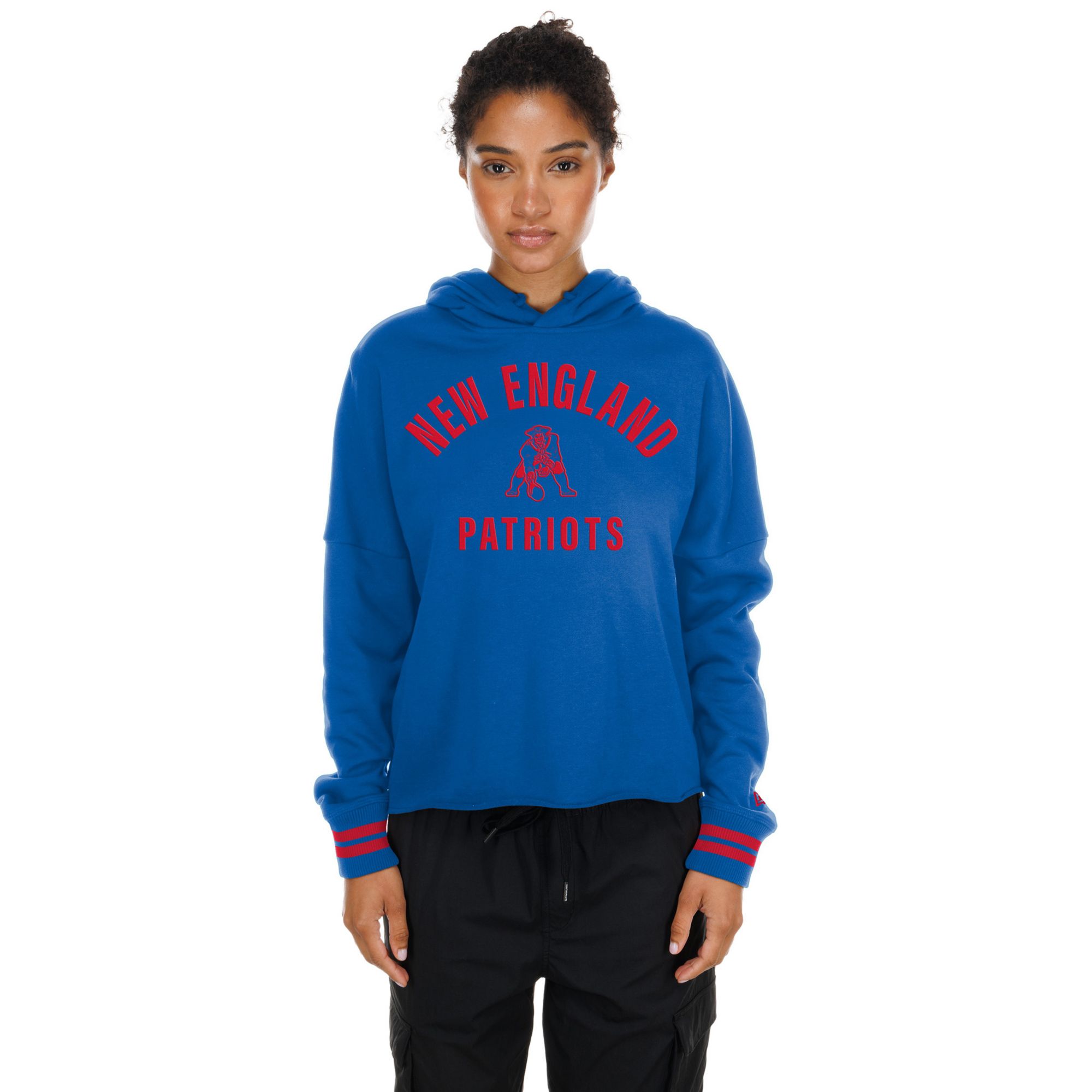 New Era Women's New England Patriots Flocked Hoodie