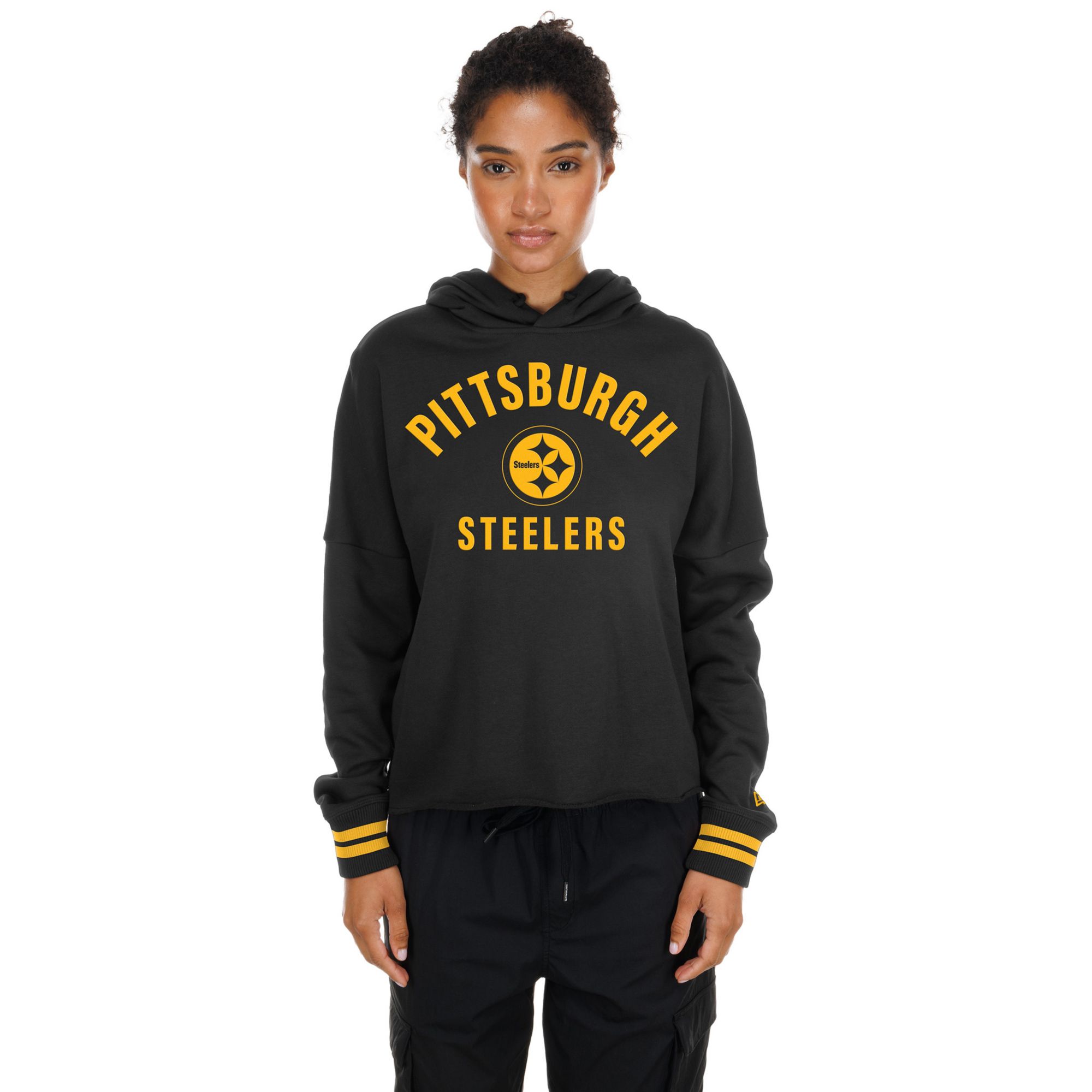 New Era Women's Pittsburgh Steelers Flocked Hoodie