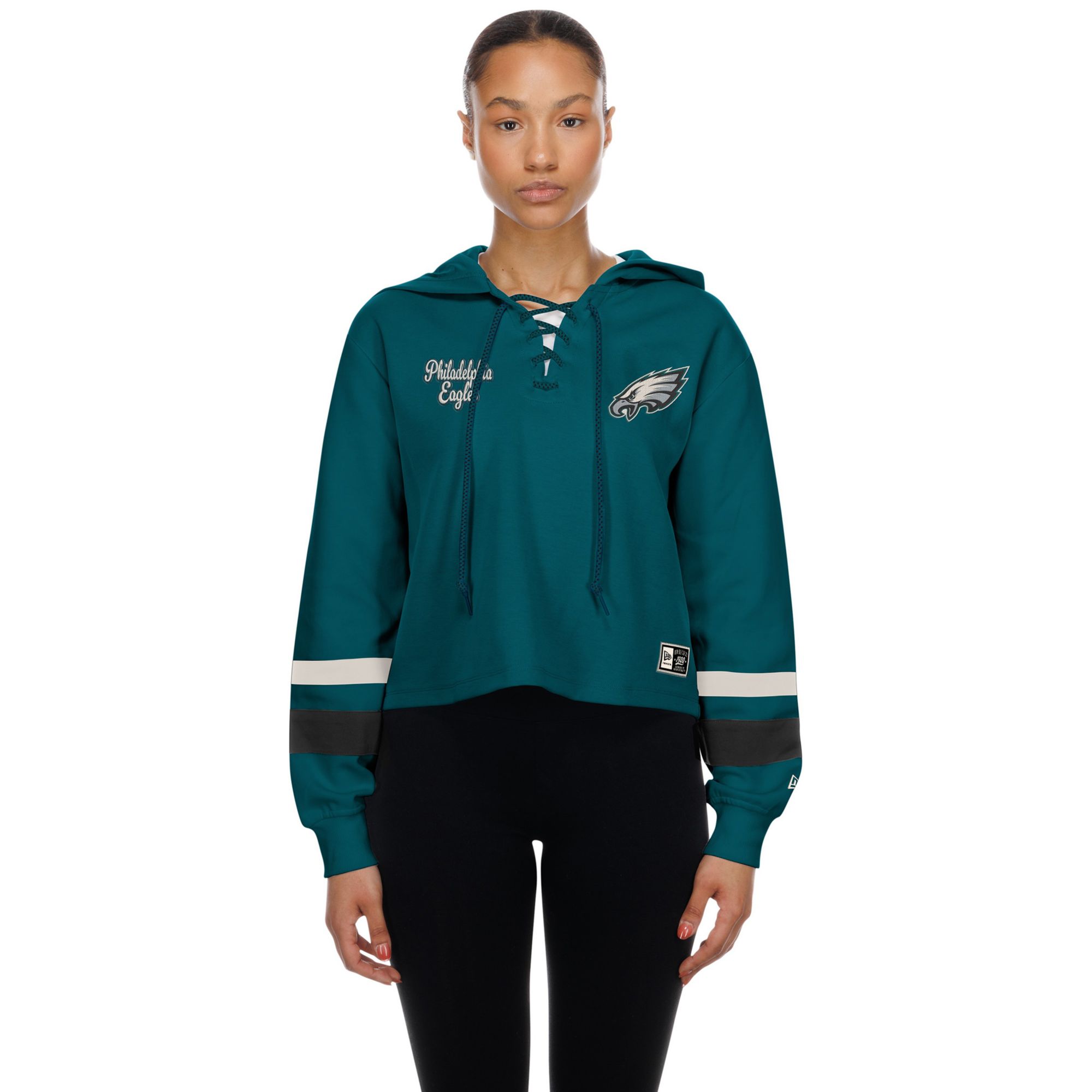 New Era Women's Philadelphia Eagles Lace Up Hoodie