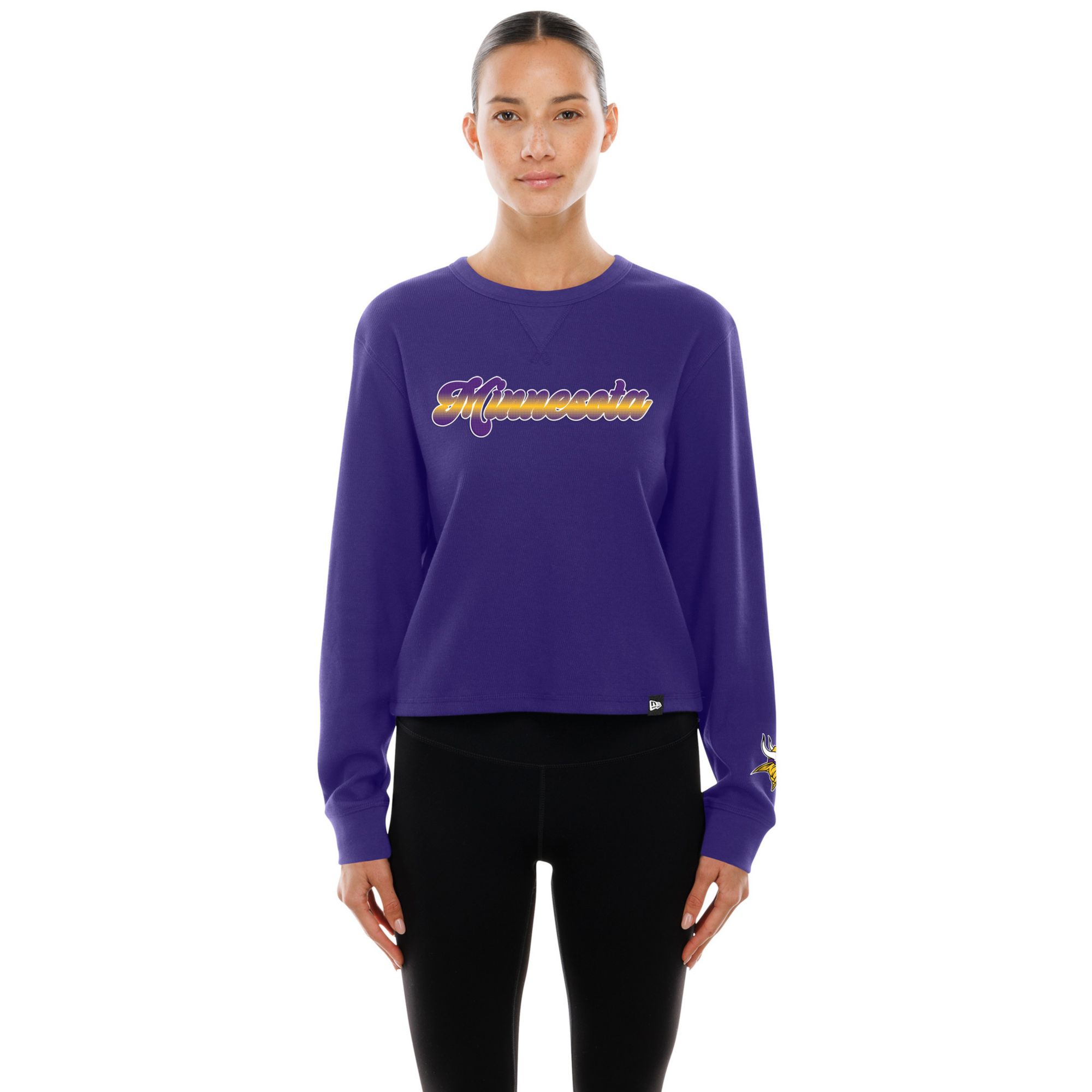 New Era Women's Minnesota Vikings Purple Thermal Long Sleeve Shirt