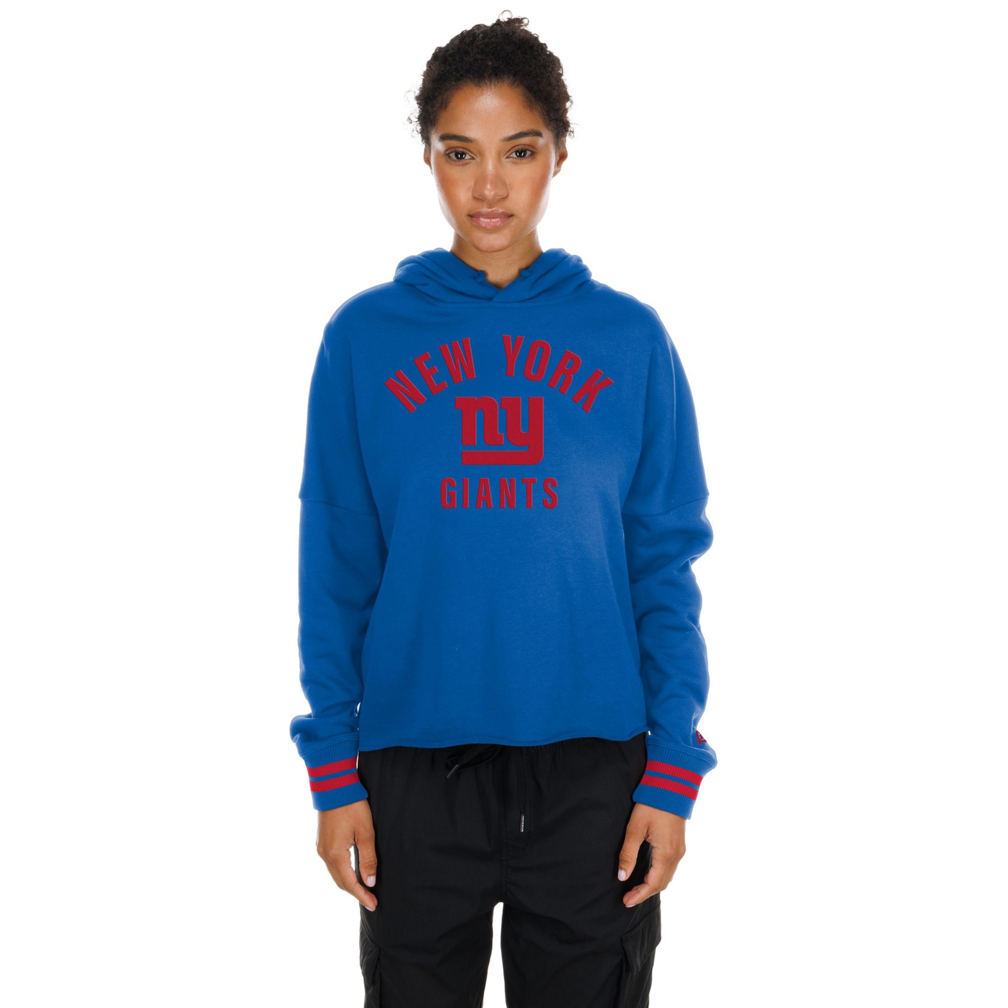 New Era Women's New York Giants Flocked Hoodie