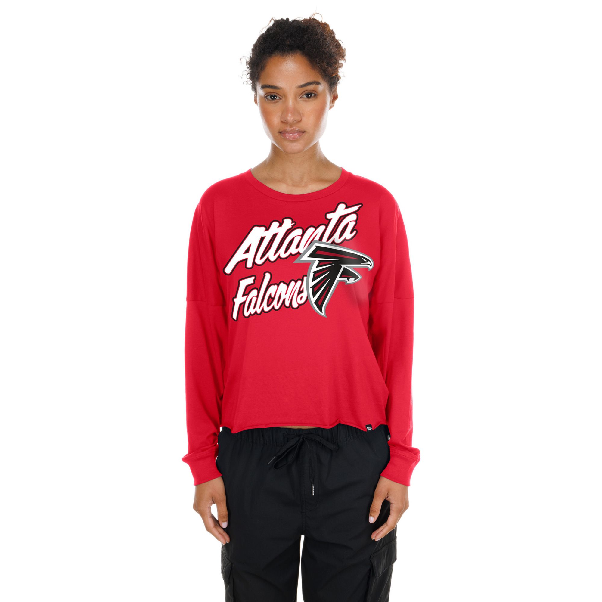 New Era Women's Atlanta Falcons Fan Script Long Sleeve Shirt