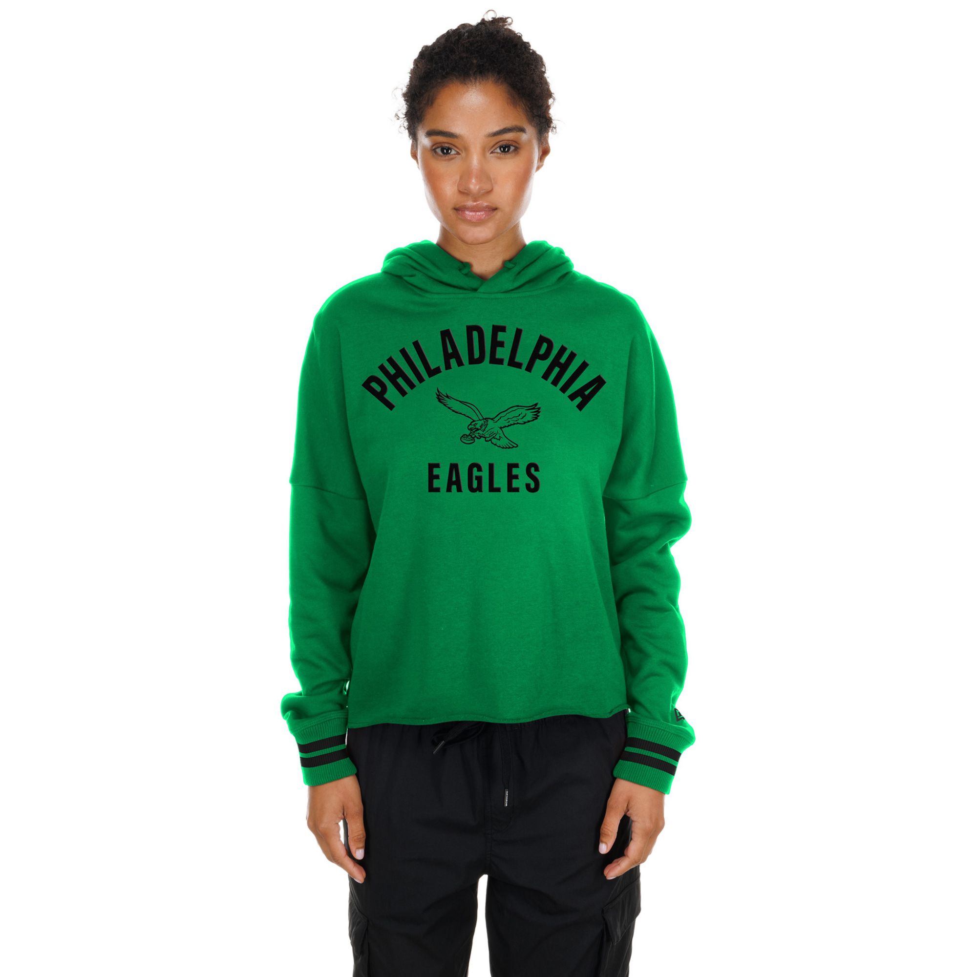 New Era Women's Philadelphia Eagles Flocked Hoodie