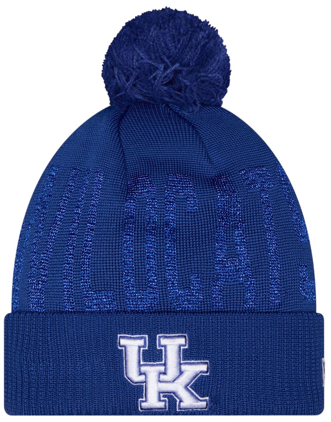 New Era Kentucky Shimmer Pom Knit Beanie, Women's, Blue
