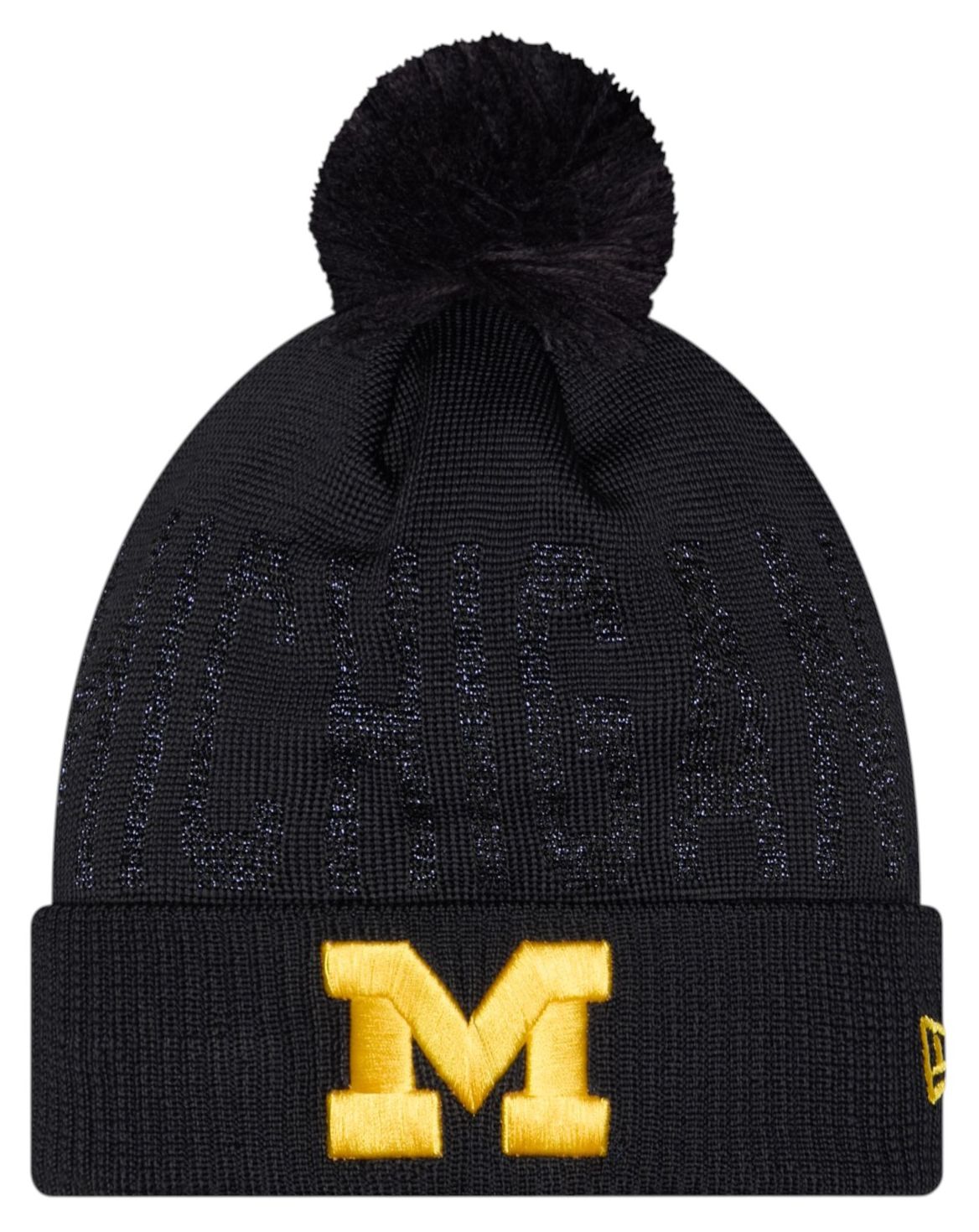 New Era Michigan Shimmer Pom Knit Beanie, Women's