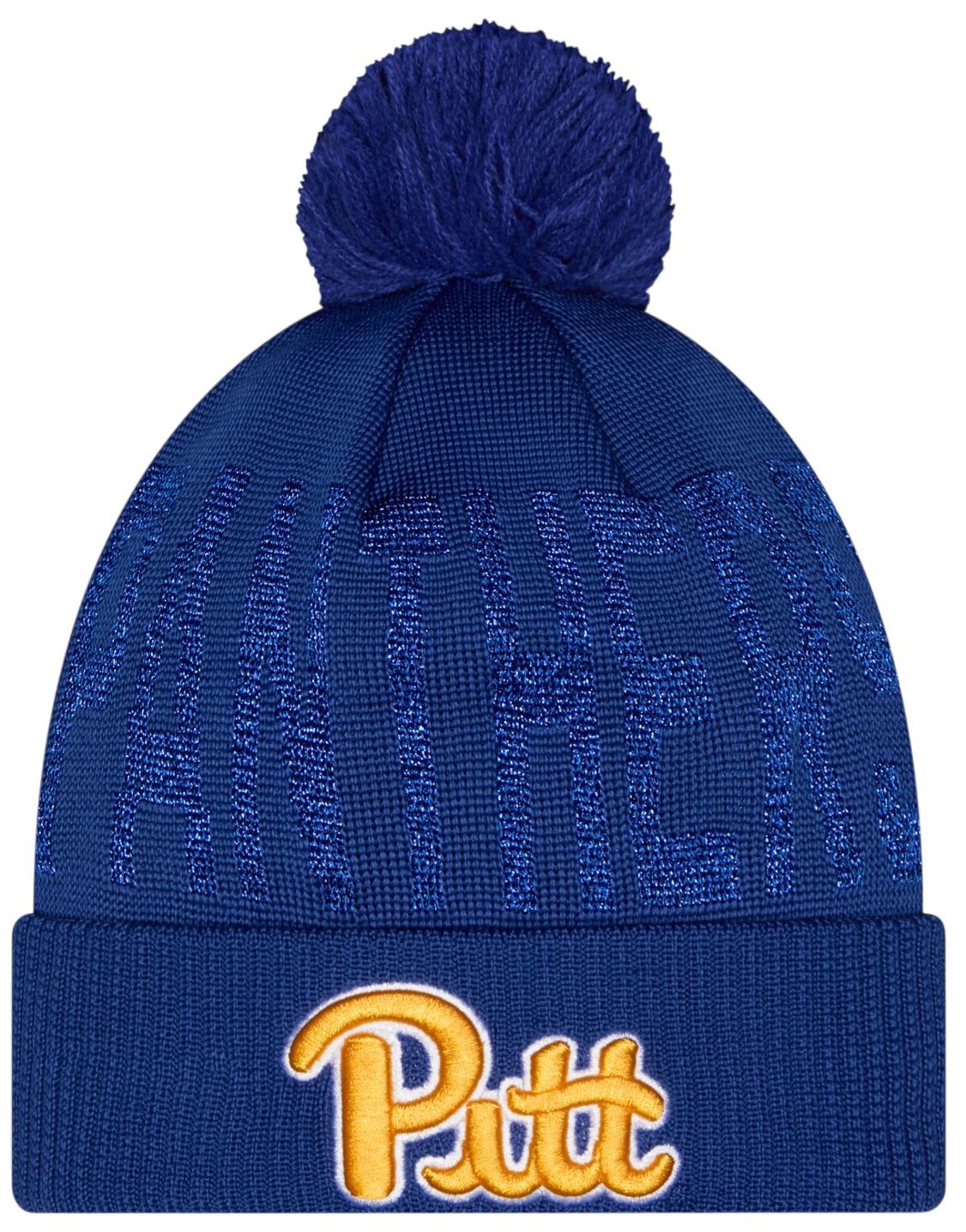 New Era Pittsburgh Shimmer Pom Knit Beanie, Women's, Blue