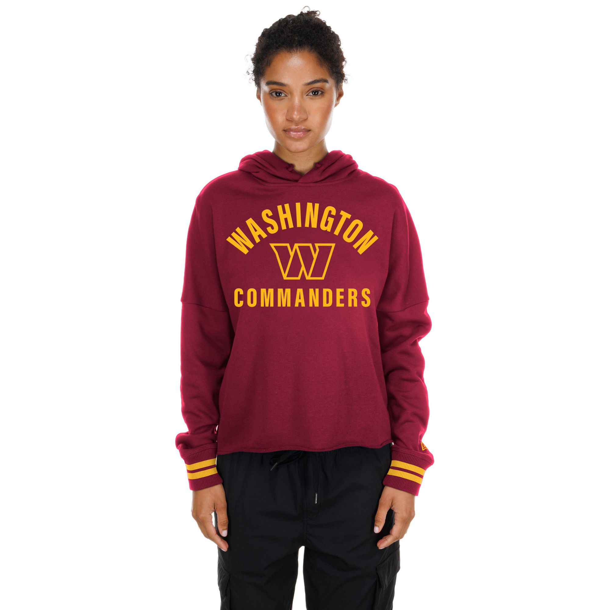New Era Women's Washington Commanders Flocked Hoodie