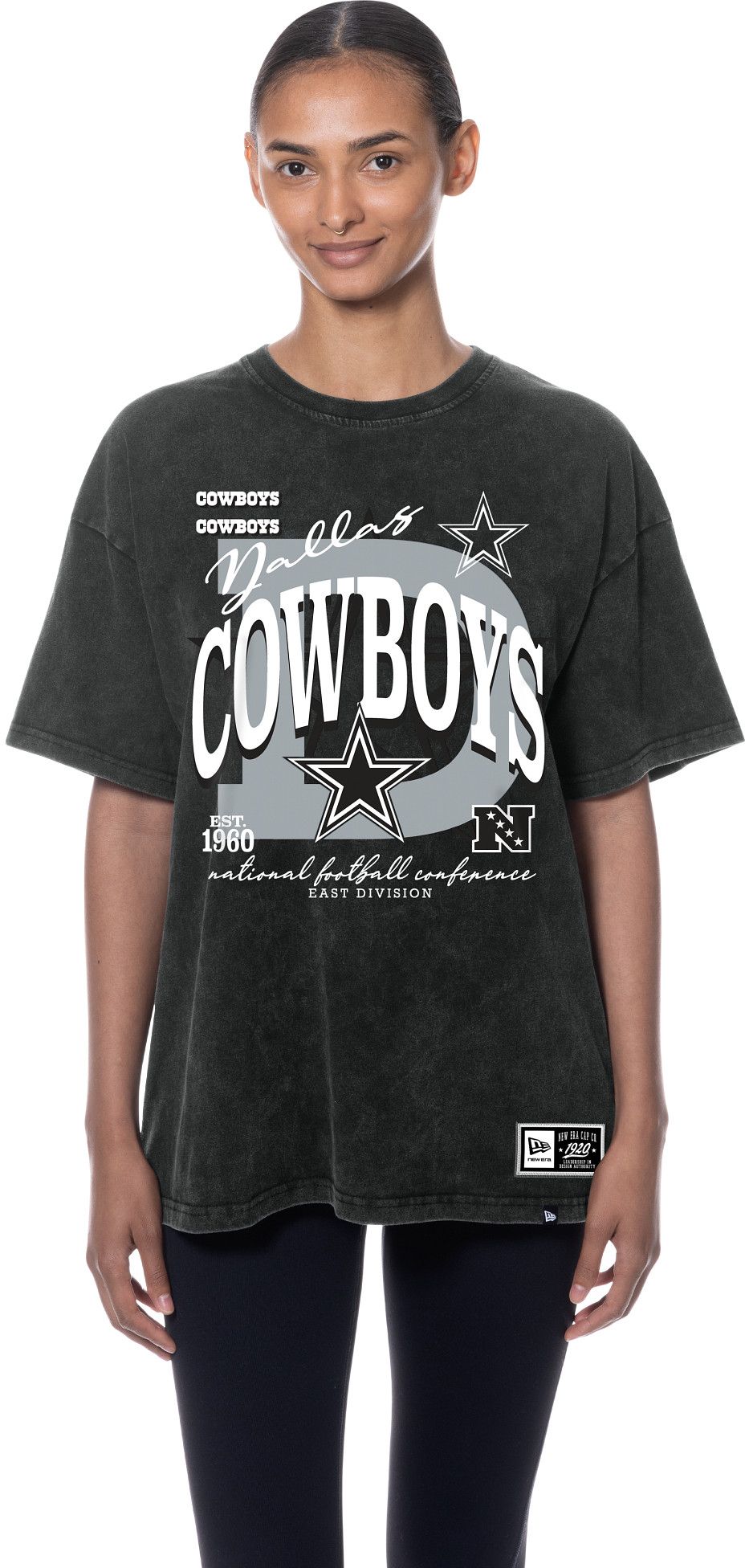 New Era Women's Dallas Cowboys Oversized Mineral Washed T-Shirt
