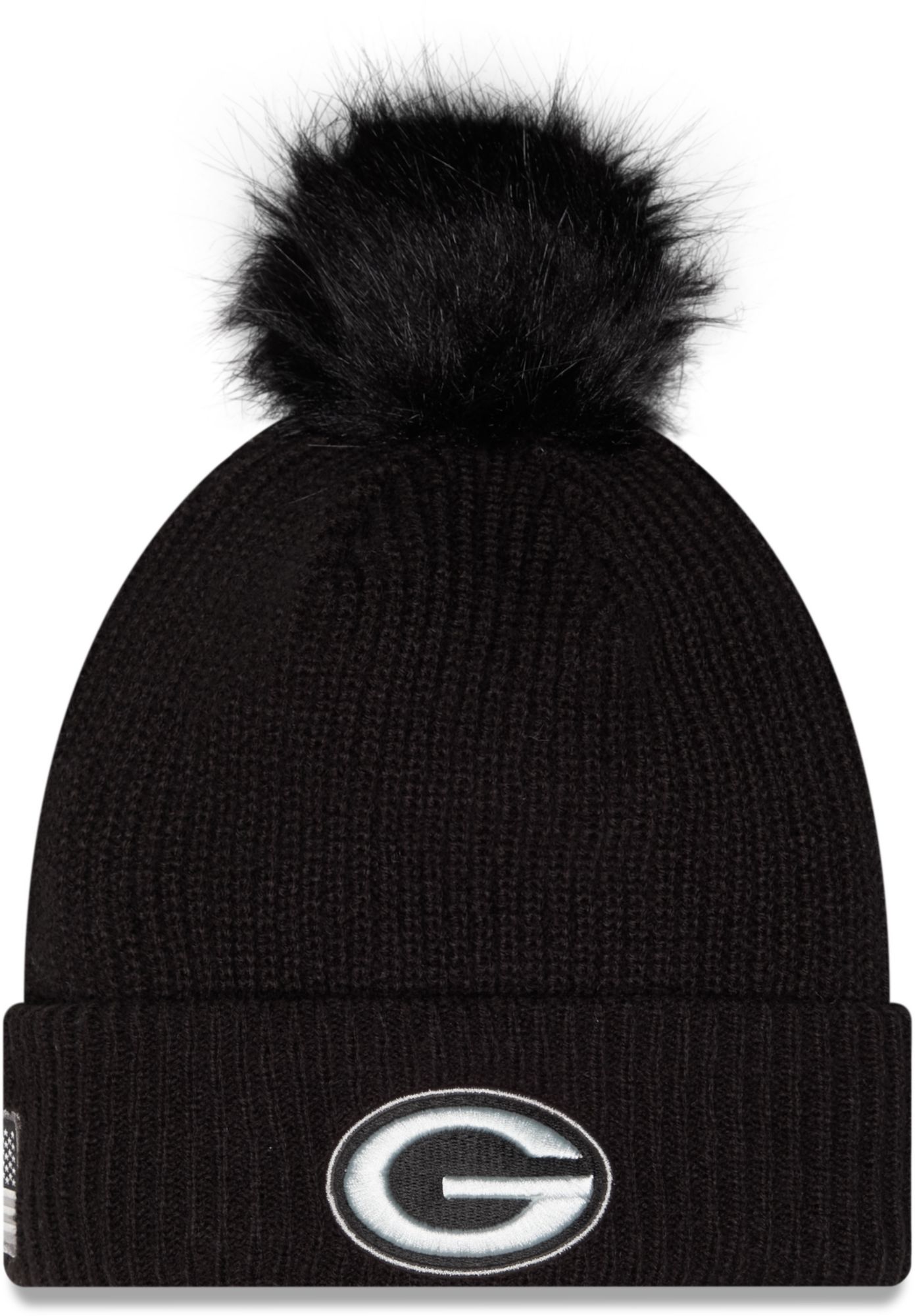 New Era Women's Green Bay Packers Salute To Service 2026 Sideline Knit Beanie