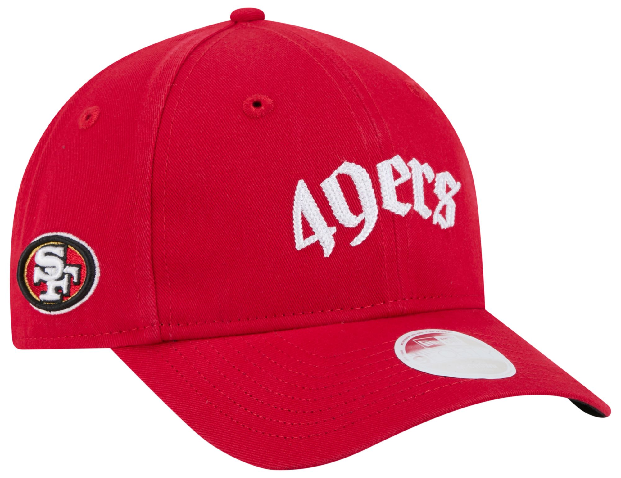 New Era Women's San Francisco 49ers Red Gothic 9Forty Adjustable Hat