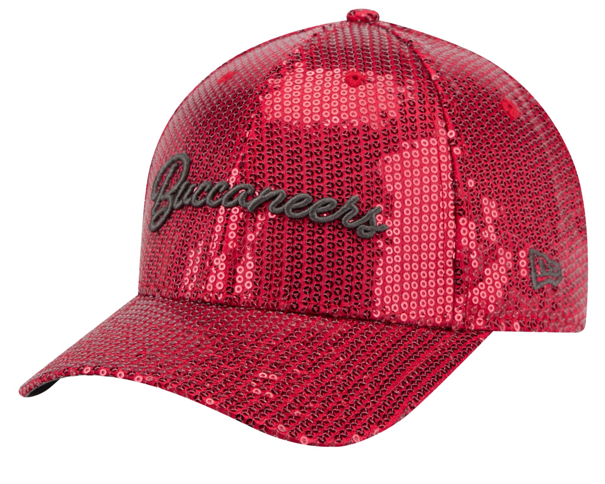 New Era Women's Tampa Bay Buccaneers Red Sequin Script 9Forty Adjustable Hat