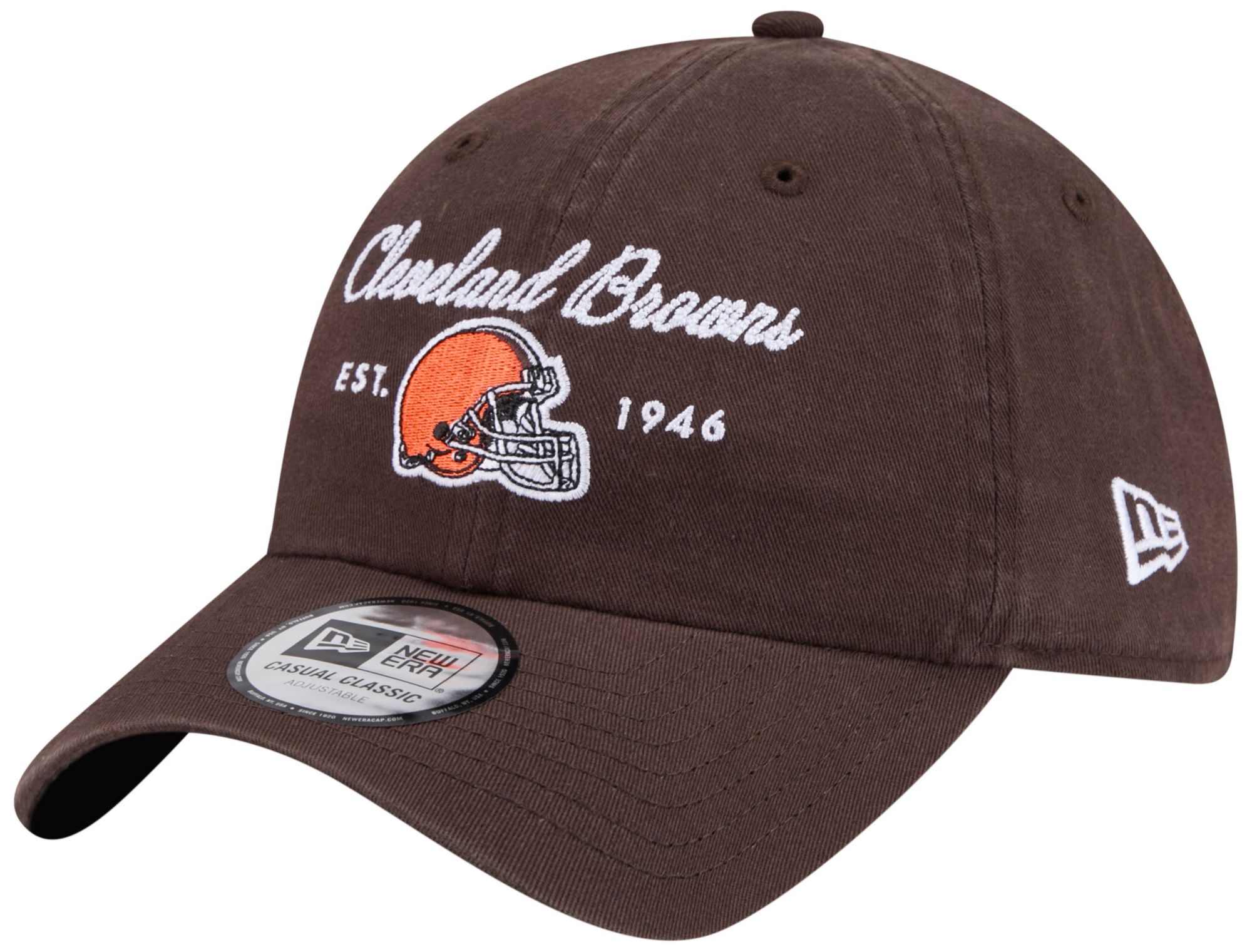 New Era Women's Cleveland Browns Brown Script Casual Classic Adjustable Hat