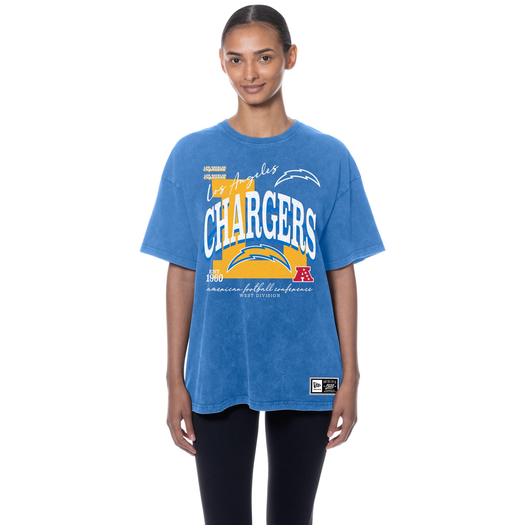 New Era Women's Los Angeles Chargers Blue T-Shirt
