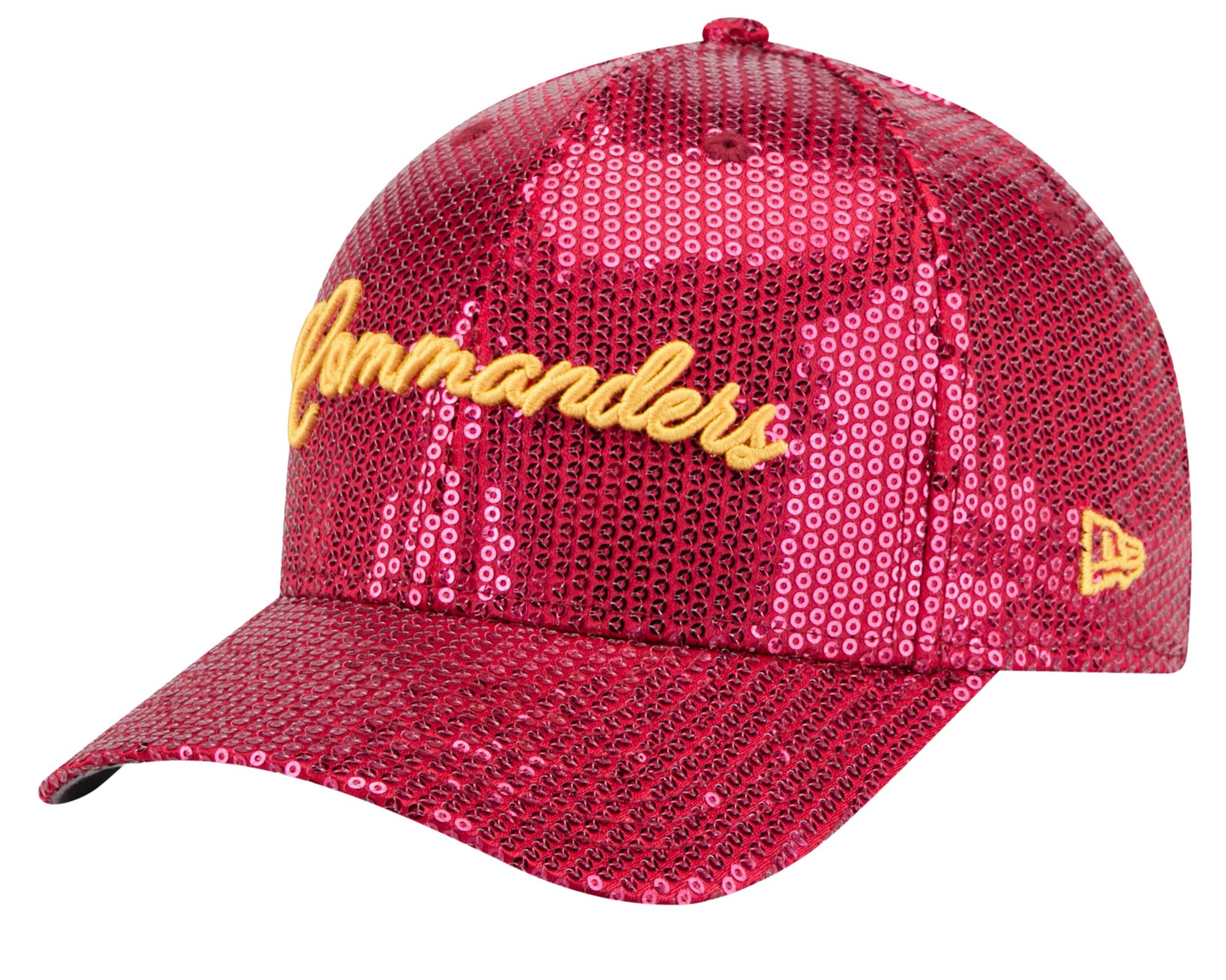New Era Women's Washington Commanders Red Sequin Script 9Forty Adjustable Hat