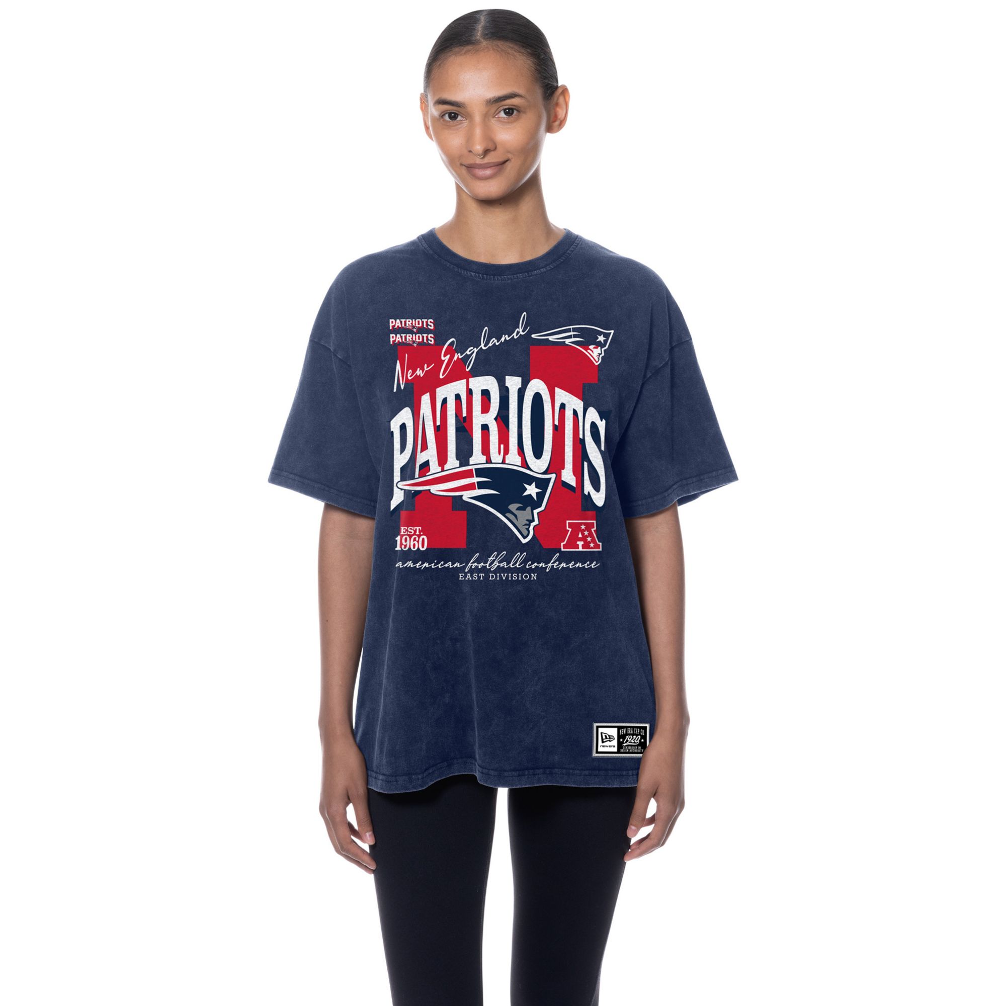 New Era Women's New England Patriots Navy T-Shirt