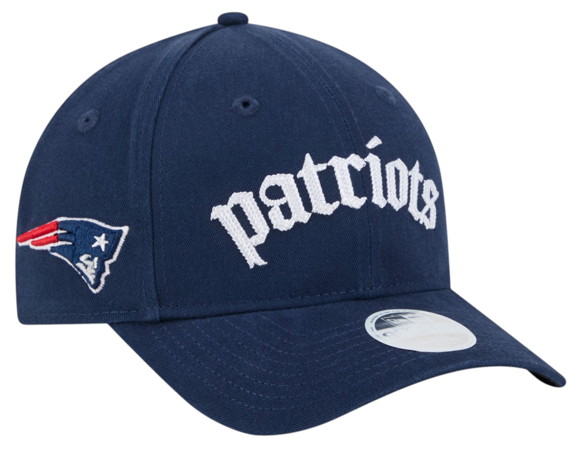 New Era Women's New England Patriots Dark Blue Gothic 9Forty Adjustable Hat