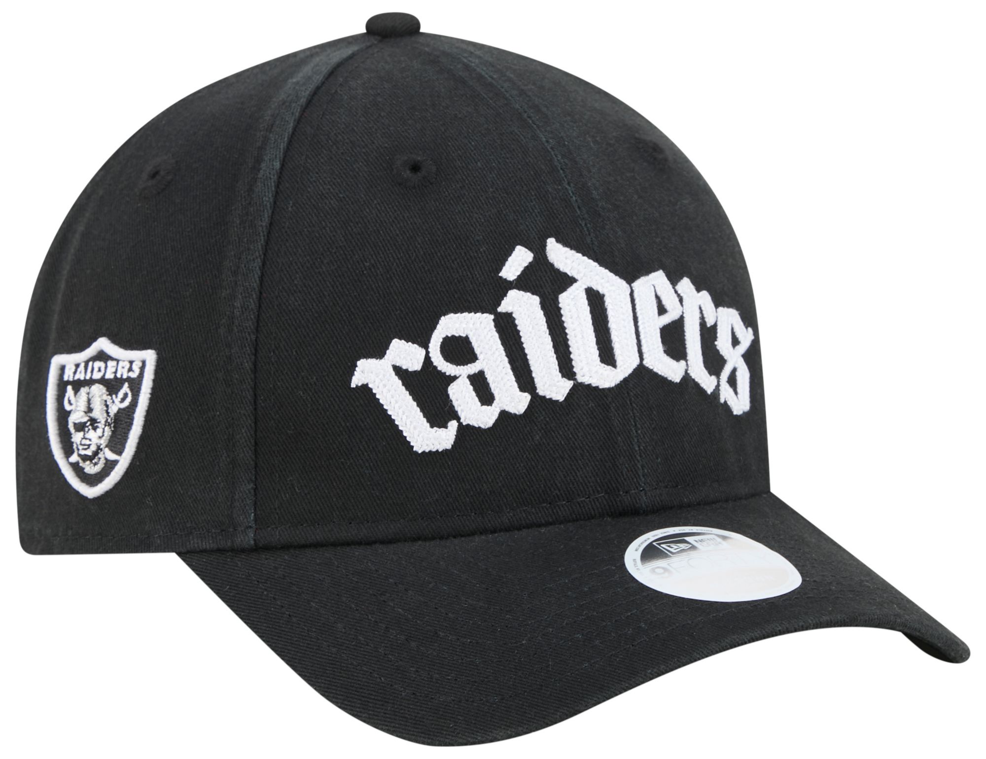 New Era Women's Las Vegas Raiders Black Gothic 9Forty Adjustable Hat