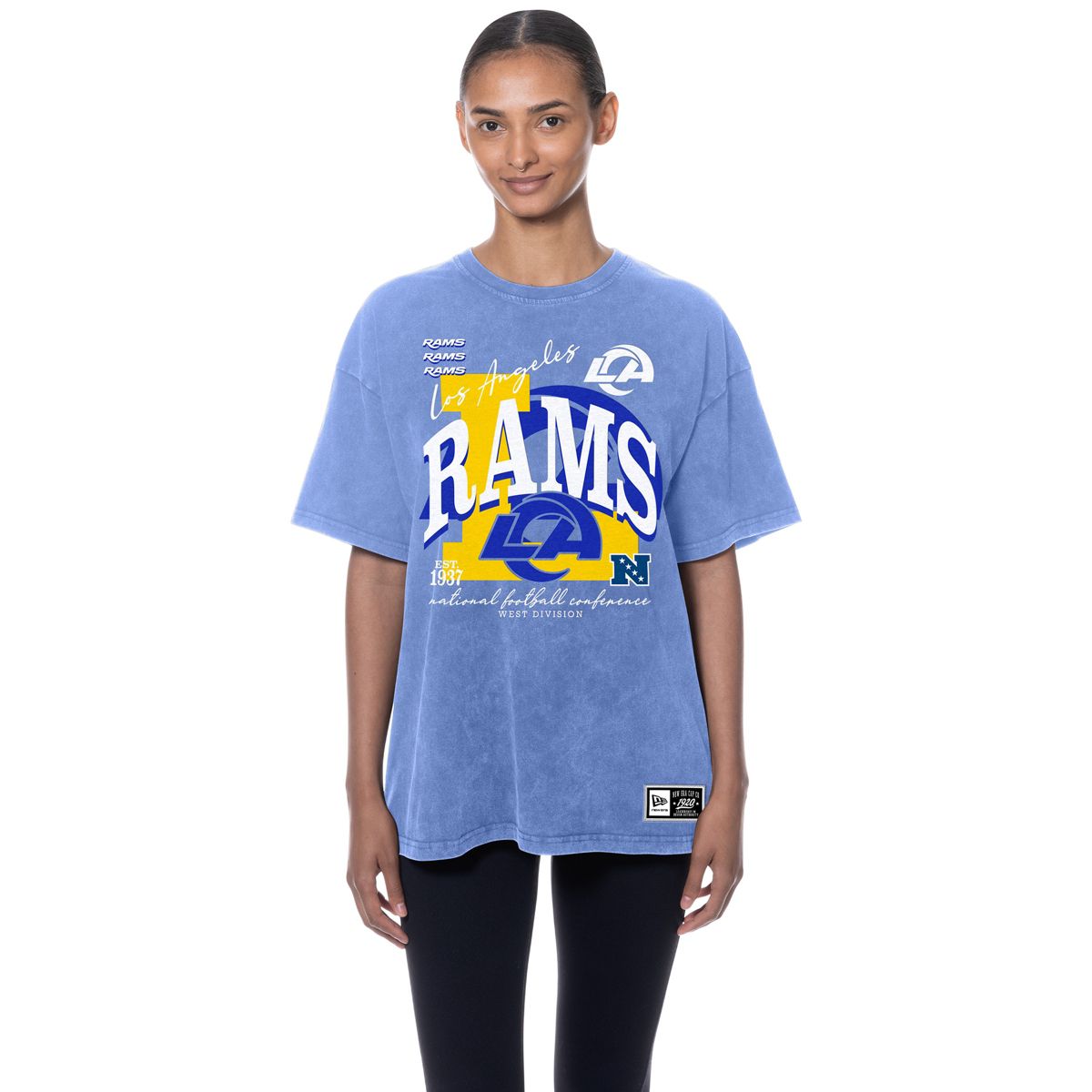 New Era Women's Indianapolis Colts Oversized Mineral Washed T