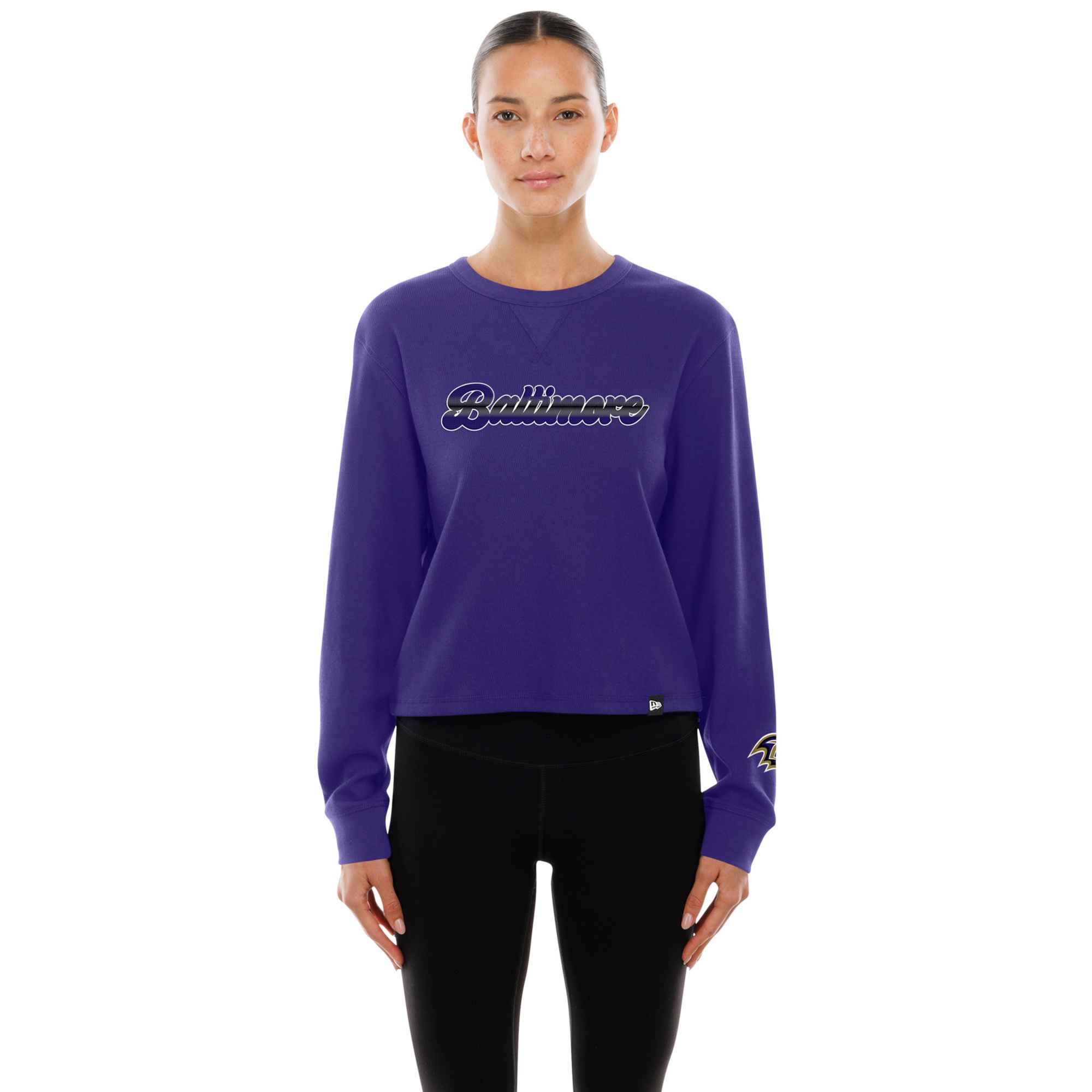 New Era Women's Baltimore Ravens Purple Thermal Long Sleeve Shirt