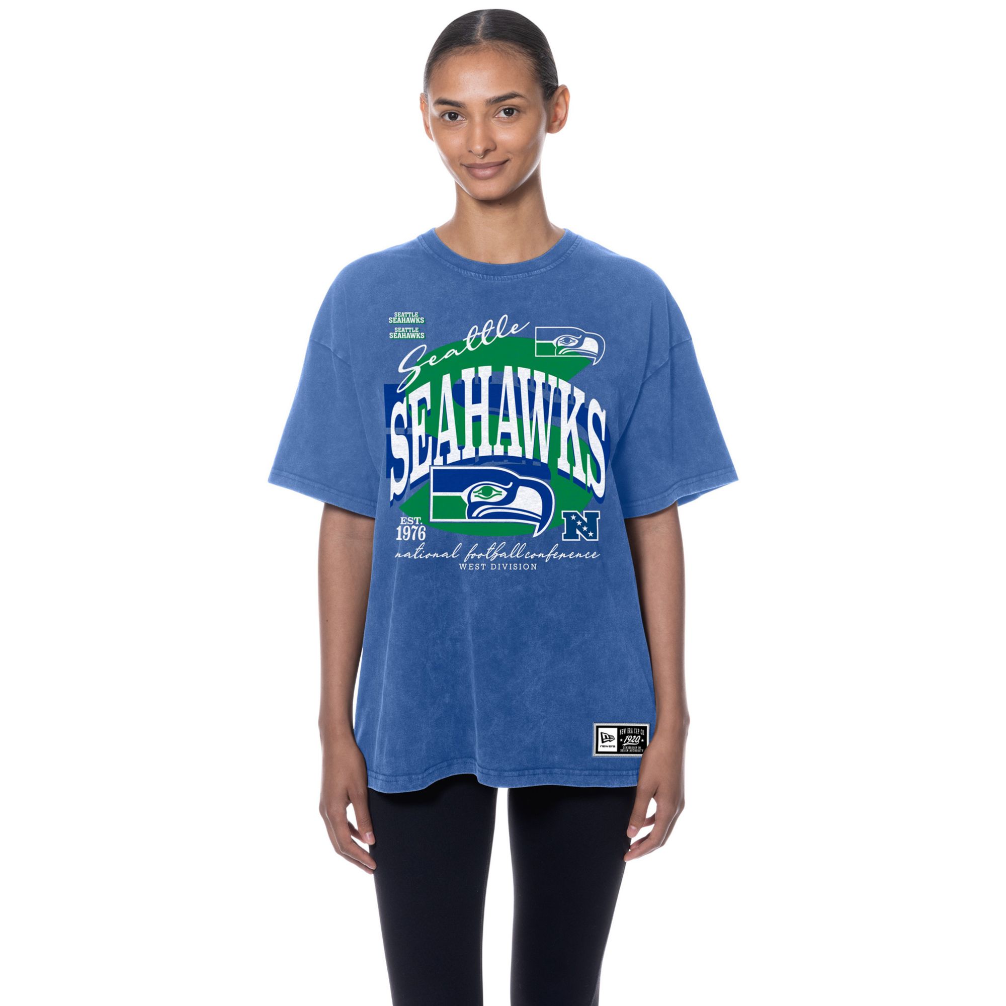 New Era Women's Seattle Seahawks Blue T-Shirt