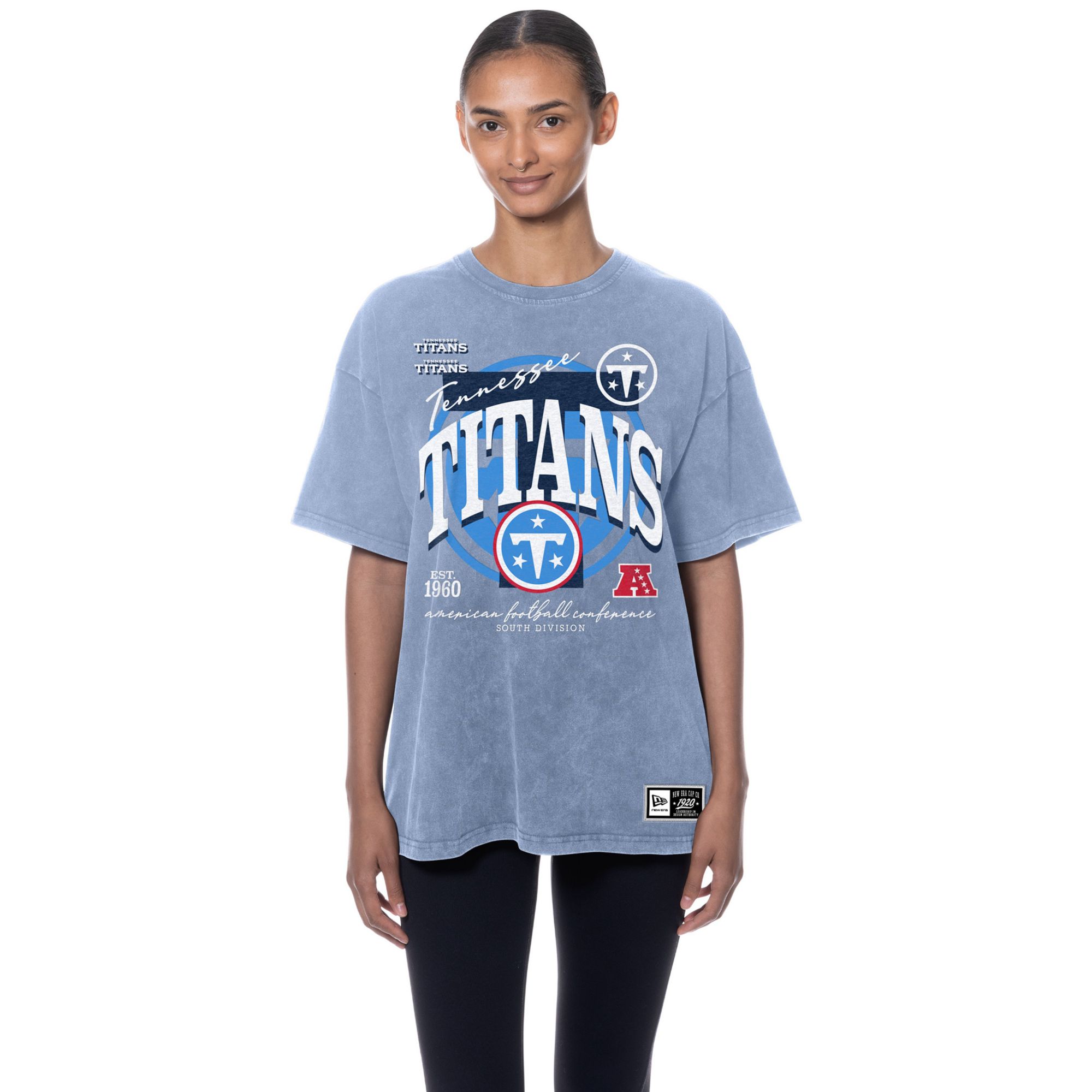 New Era Women's Tennessee Titans Pastel Blue T-Shirt