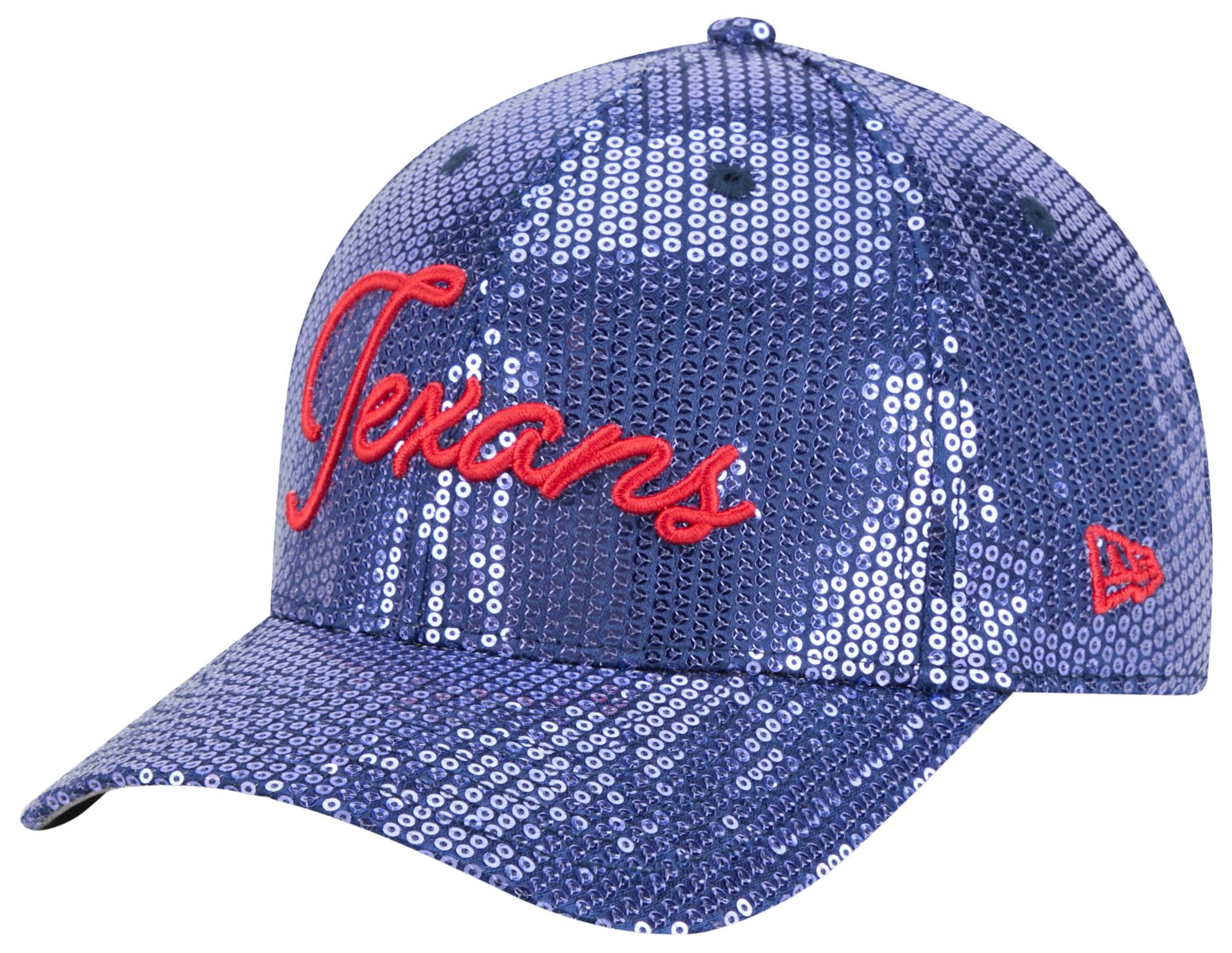 New Era Women's Houston Texans Navy Sequin Script 9Forty Adjustable Hat