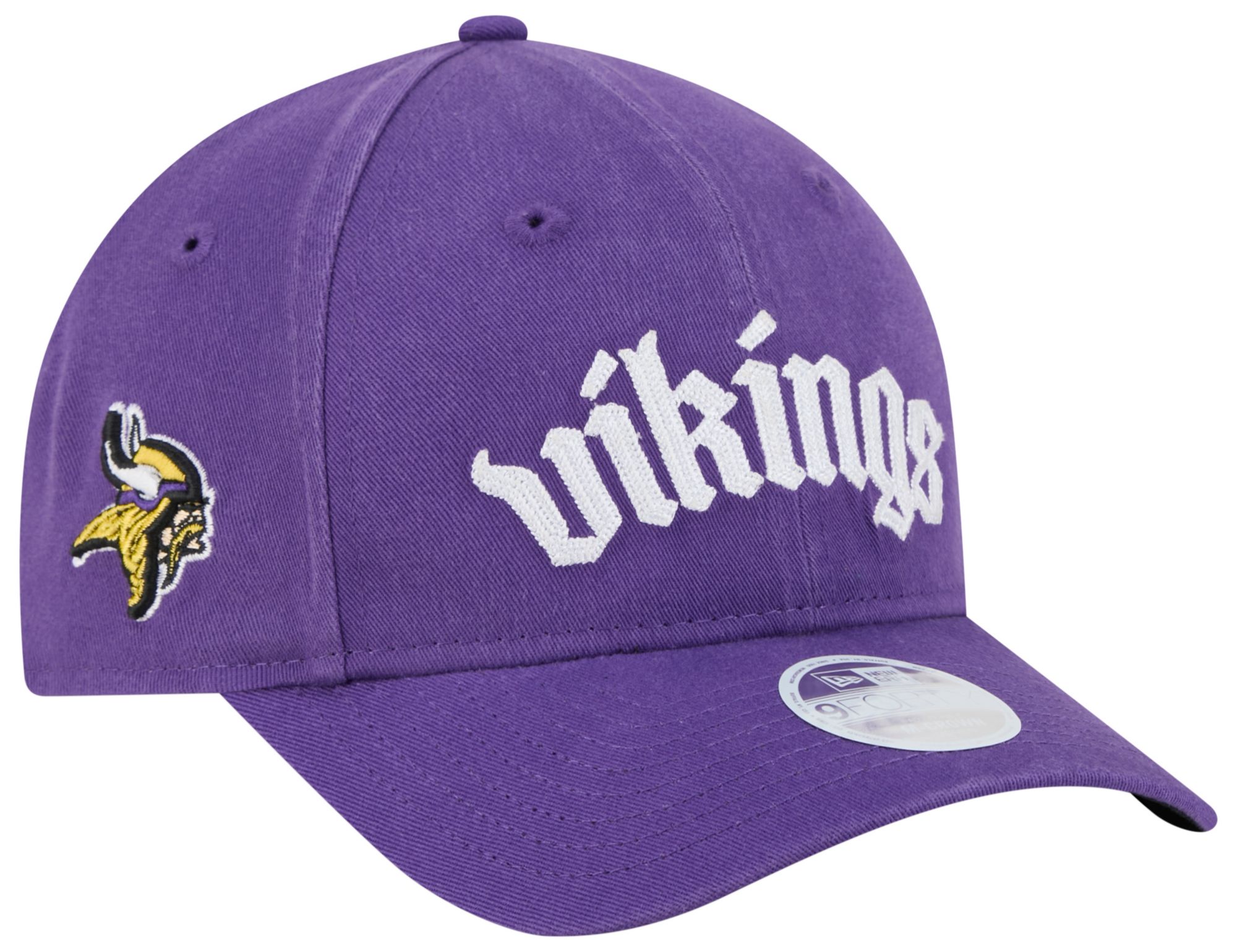 New Era Women's Minnesota Vikings Purple Gothic 9Forty Adjustable Hat