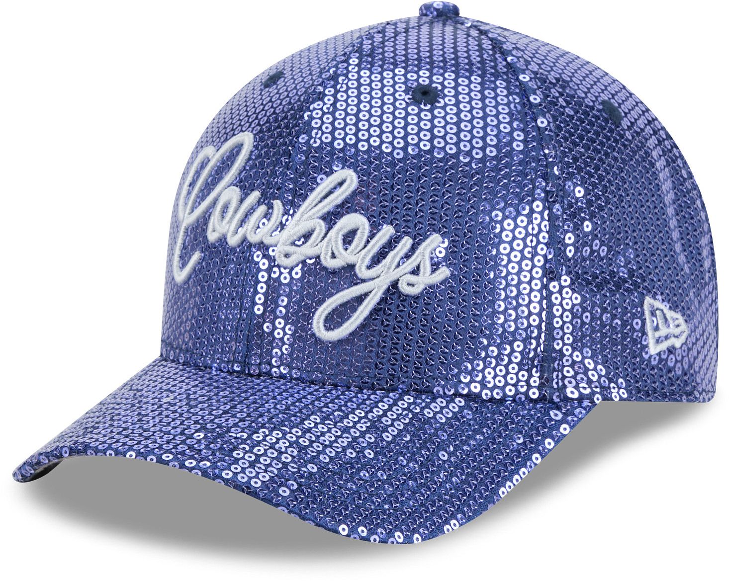 New Era Women's Dallas Cowboys Navy Sequin Script 9Forty Adjustable Hat