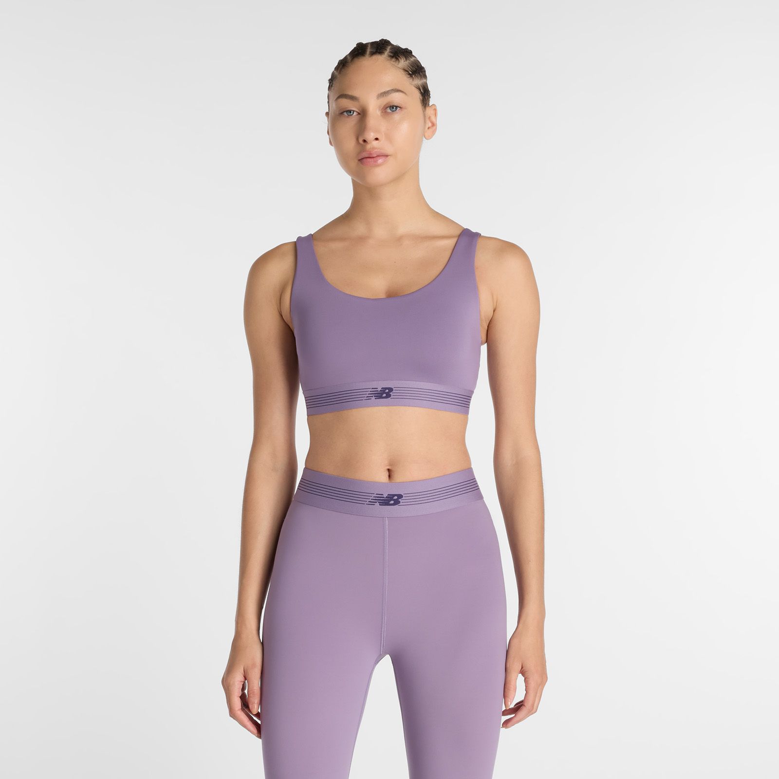 New Balance Women's AC Train Bra Candied Violet Heather thumbnail