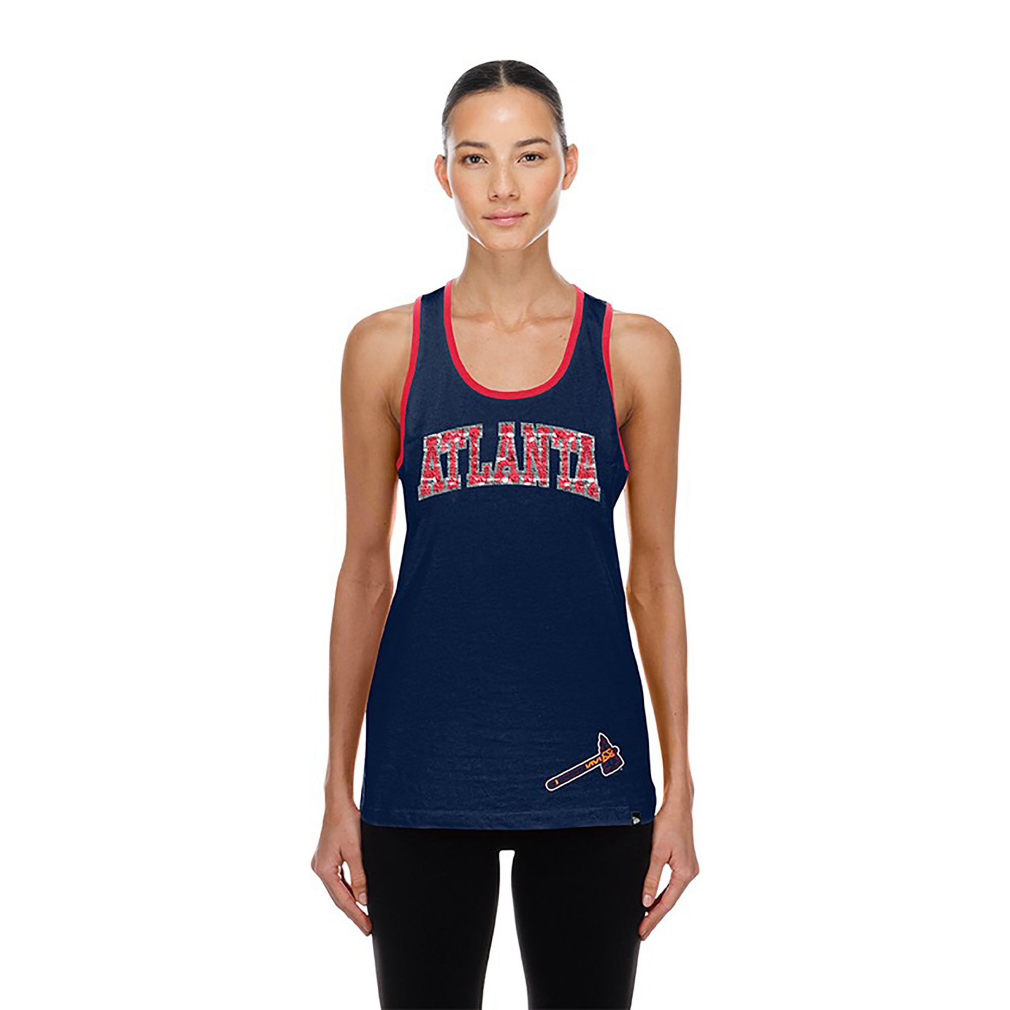 New Era Women's Atlanta Braves Navy Game Day Tank Top