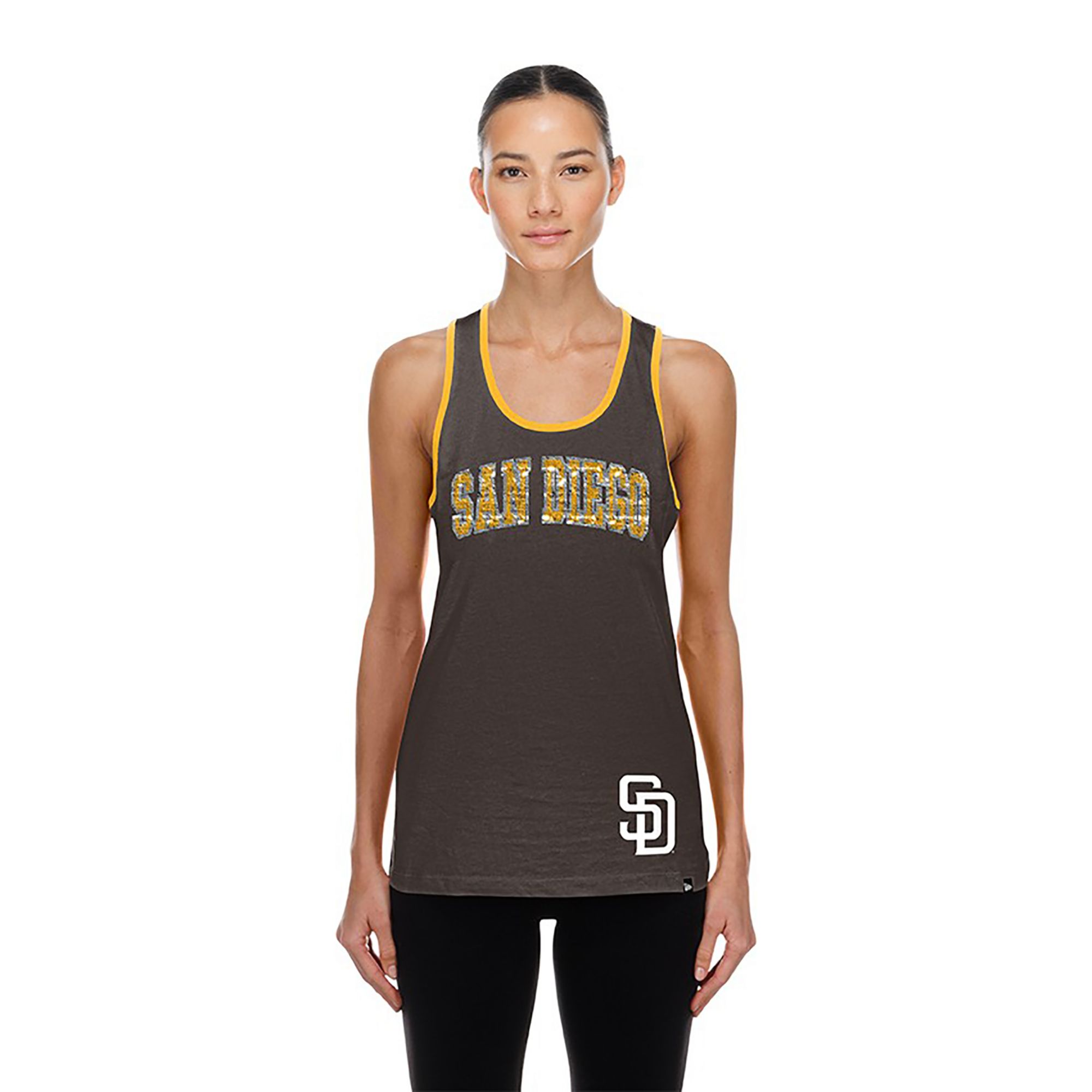 New Era Women's San Diego Padres Brown Game Day Tank Top