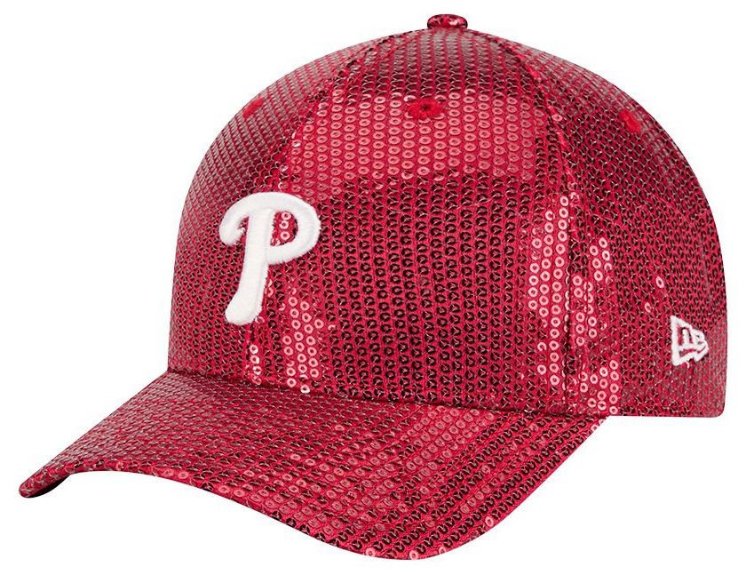 New Era Women's Philadelphia Phillies Red Sequin 9Forty Adjustable Hat
