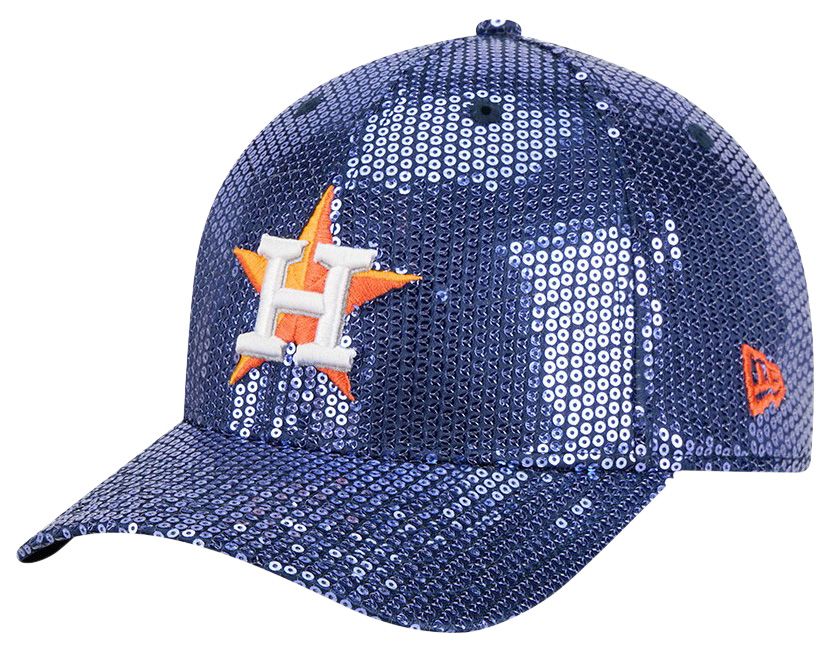 New Era Women's Houston Astros Navy Sequin 9Forty Adjustable Hat