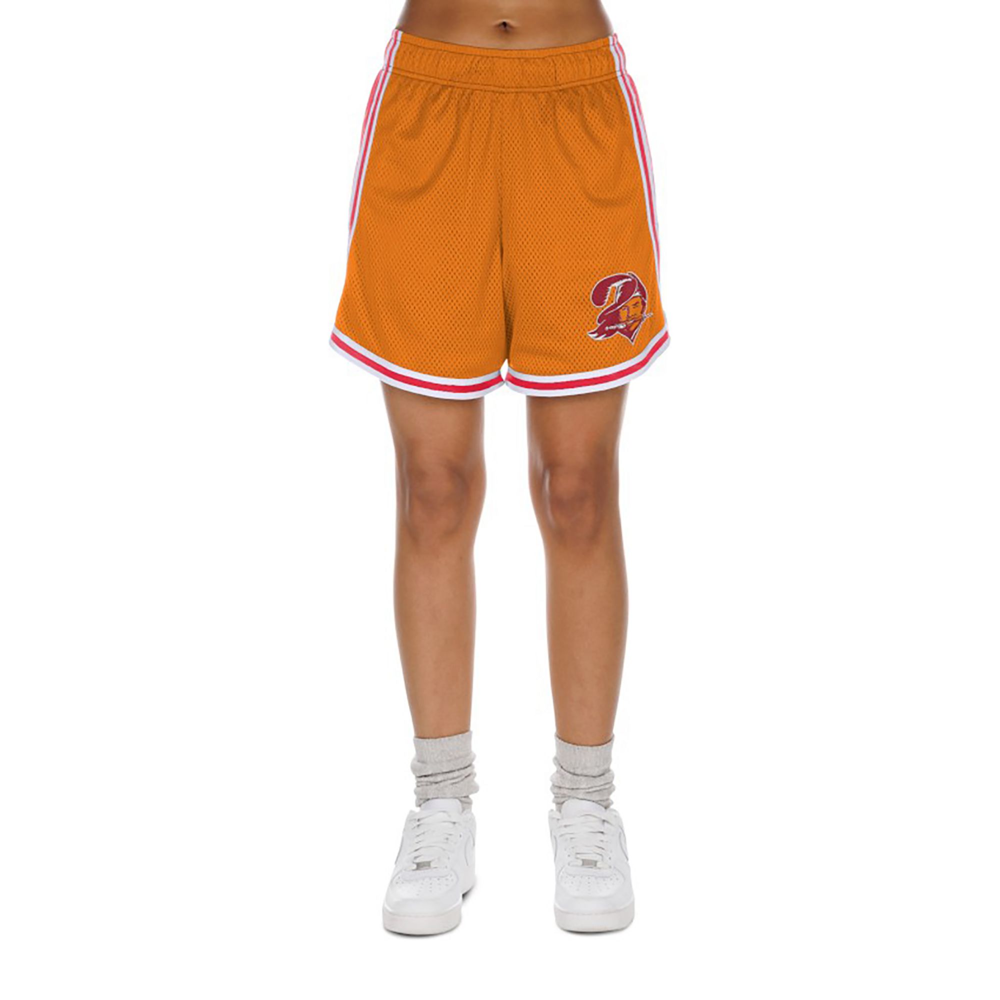 New Era Women's Tampa Bay Buccaneers Orange Mesh Shorts