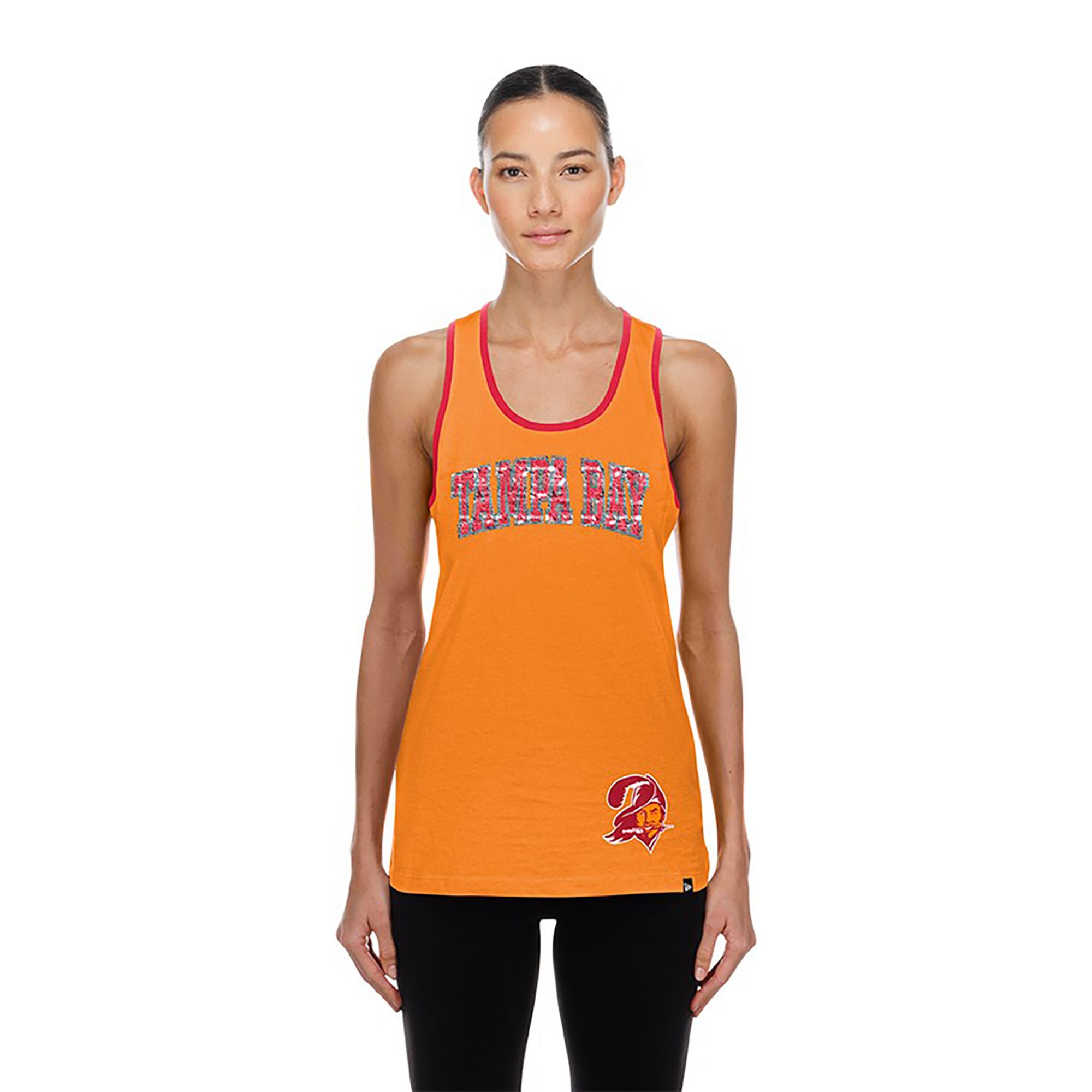 New Era Women's Tampa Bay Buccaneers Orange Sequin Tank Top