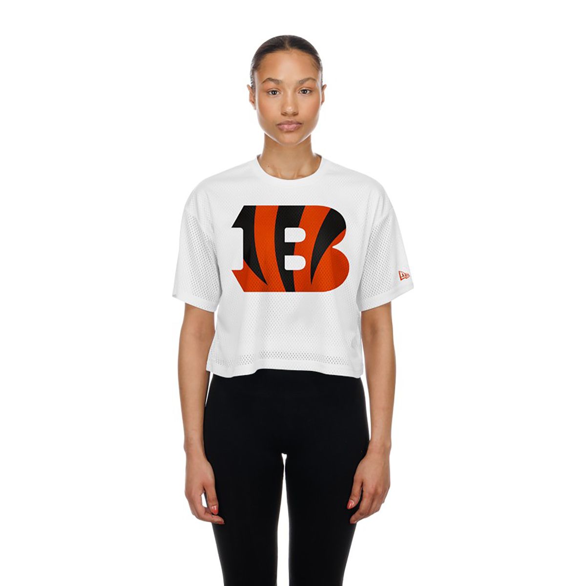 New Era Women's Baltimore Ravens White Mesh Boxy T-Shirt | Dick's