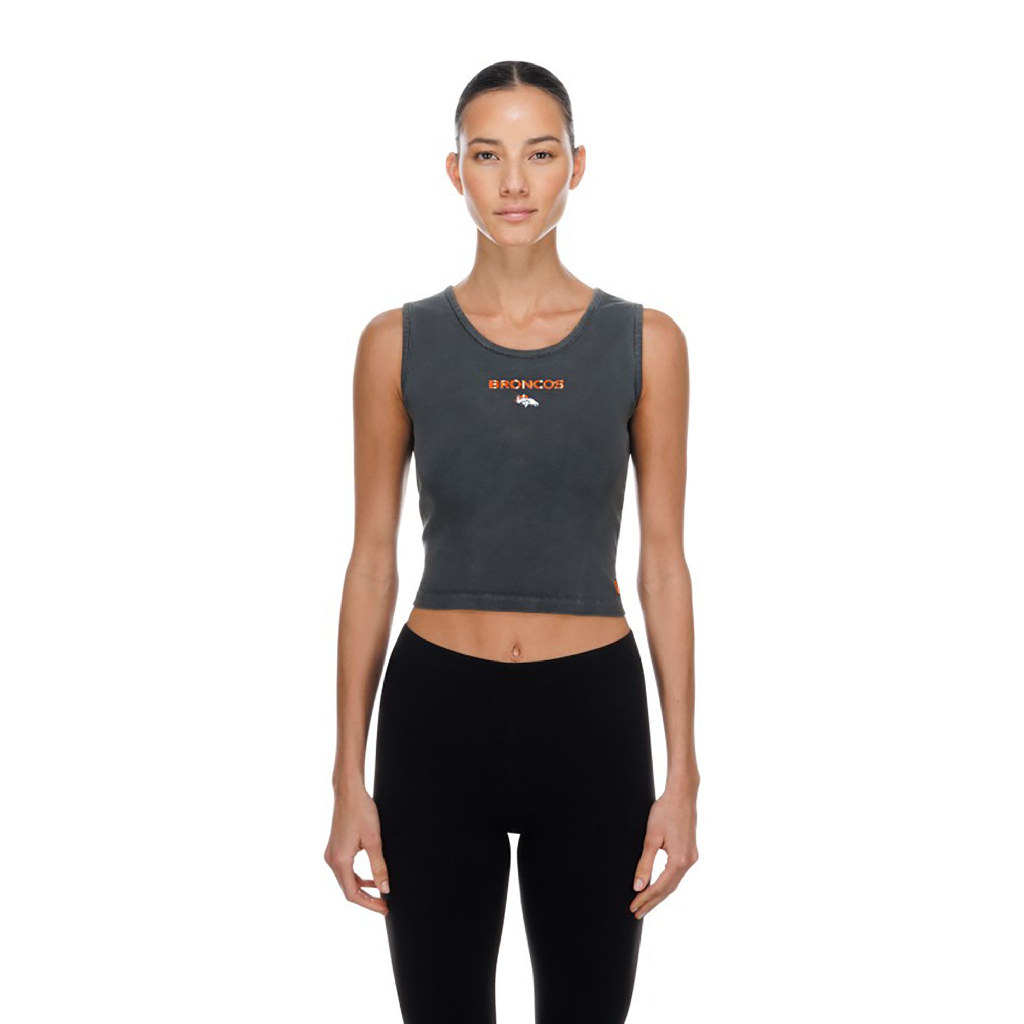 New Era Women's Denver Broncos Grey Glitter Tank Top