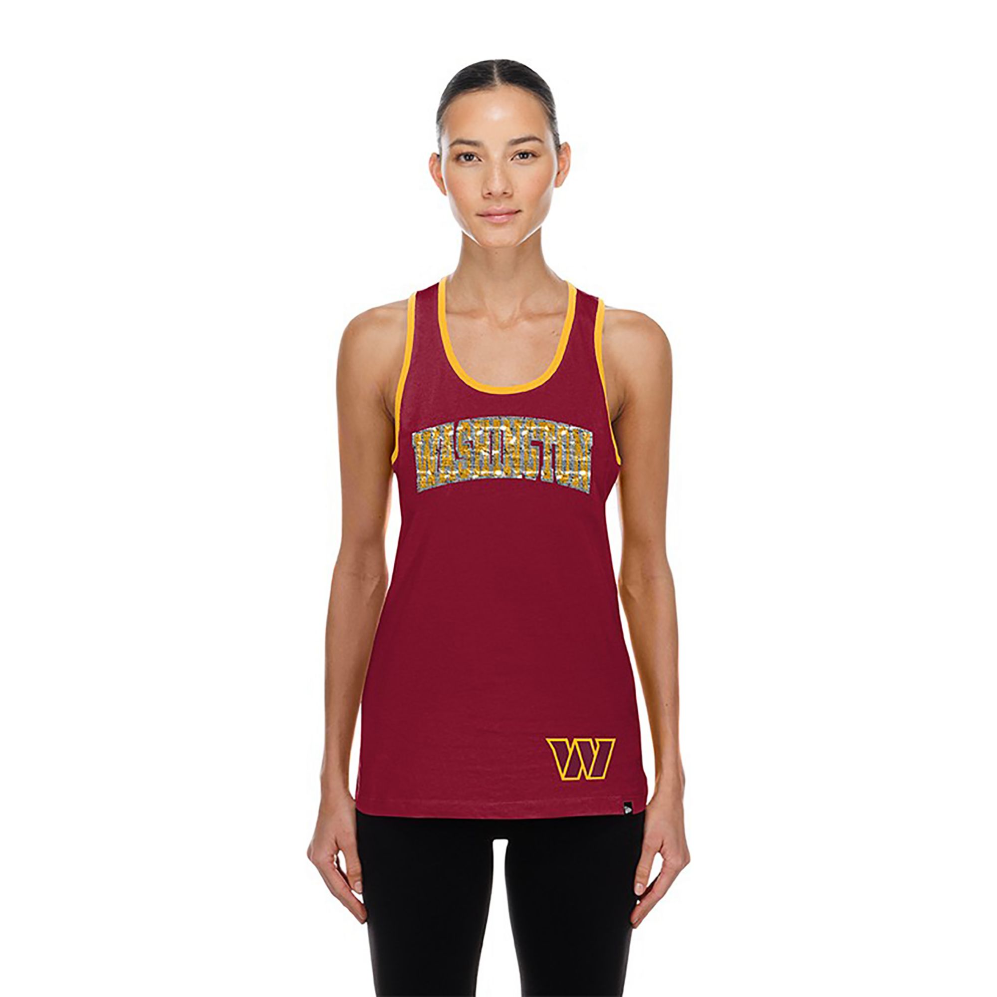 New Era Women's Washington Commanders Red Sequin Tank Top
