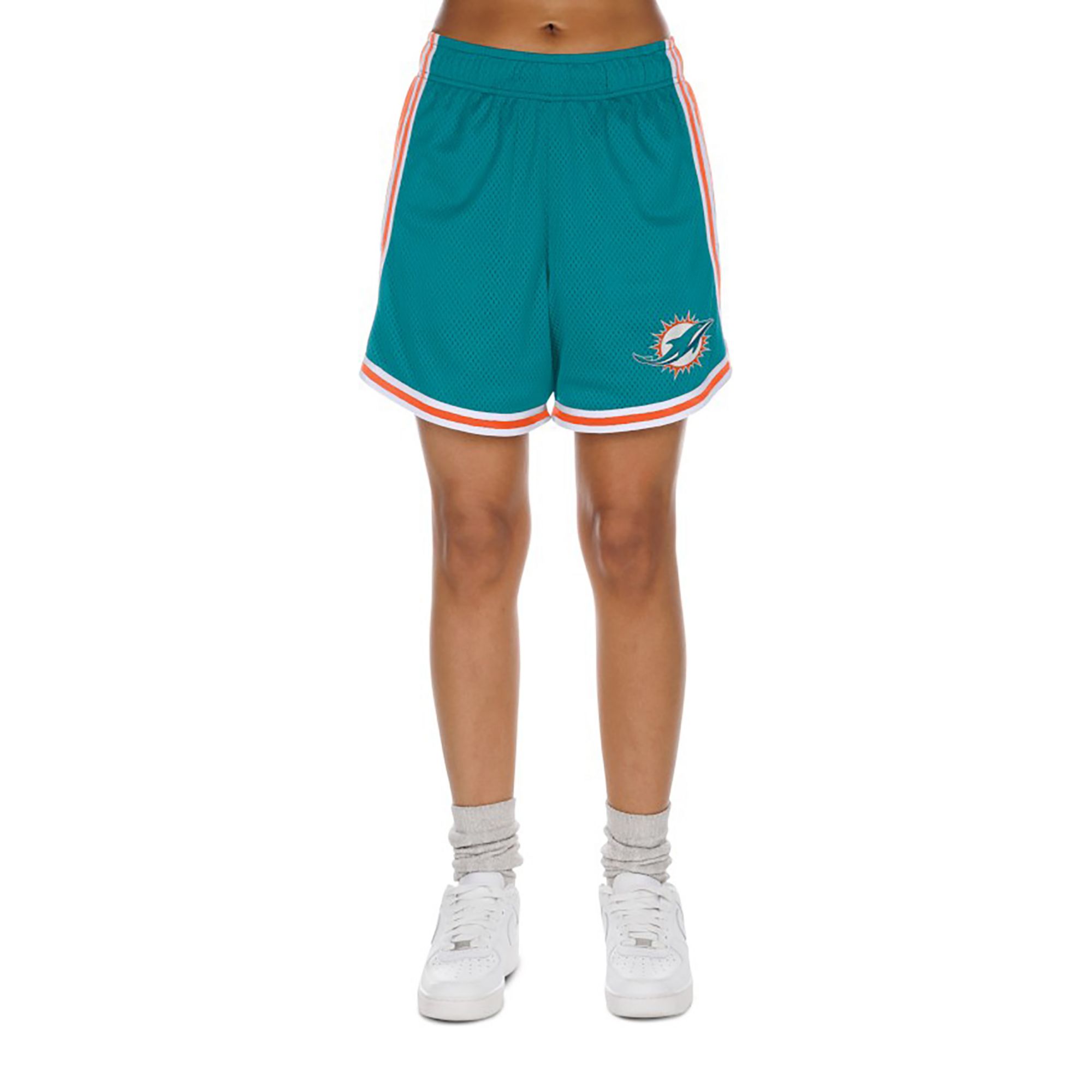 New Era Women's Miami Dolphins Turquoise Mesh Shorts