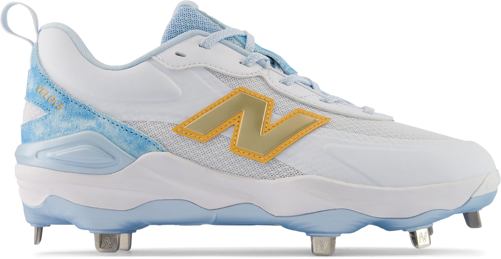 New Balance Women's Velo V5 Summer Skies Metal Fastpitch Softball Cleats