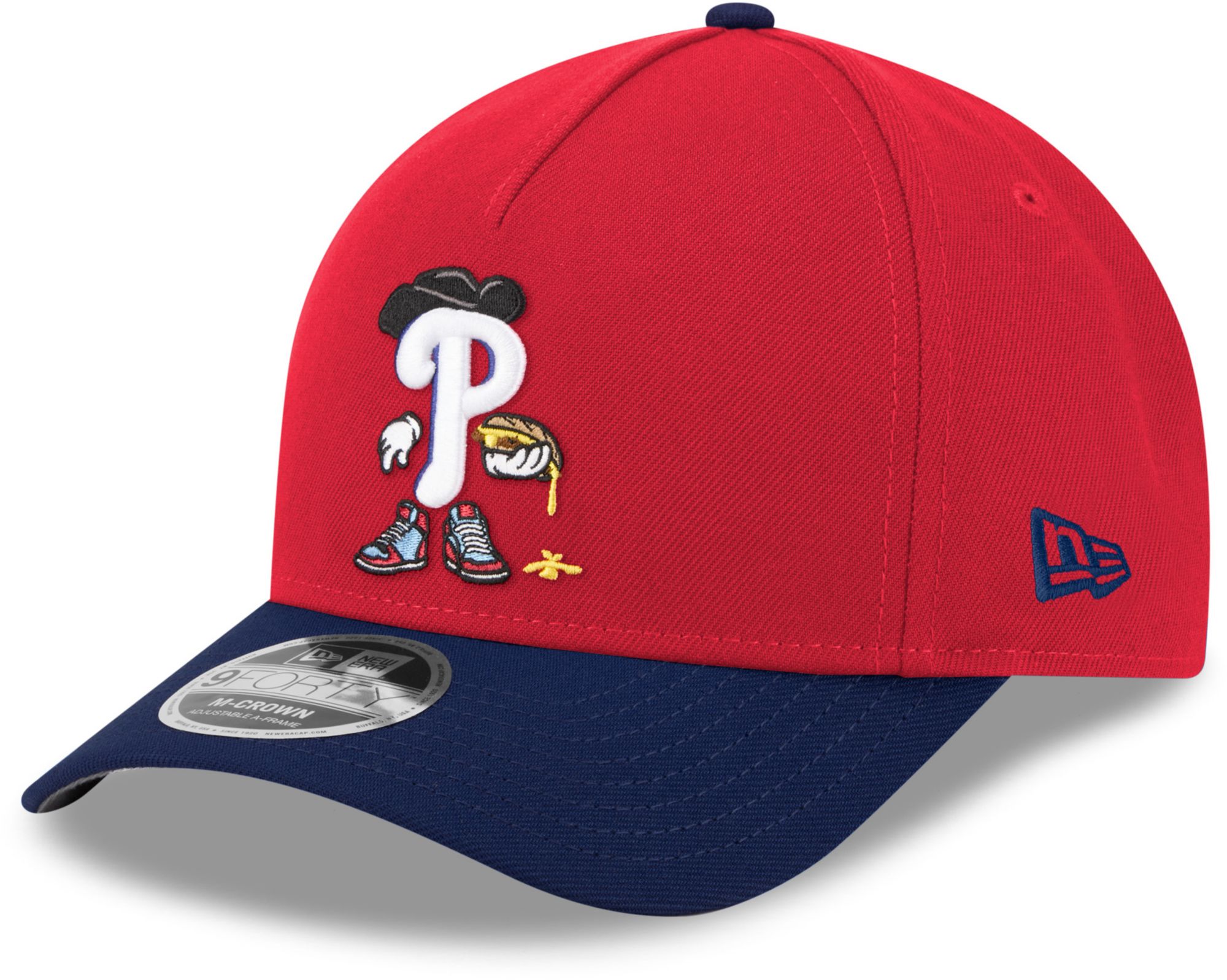 New Era Youth Philadelphia Phillies Red Cartoon 9Forty Adjustable Hat
