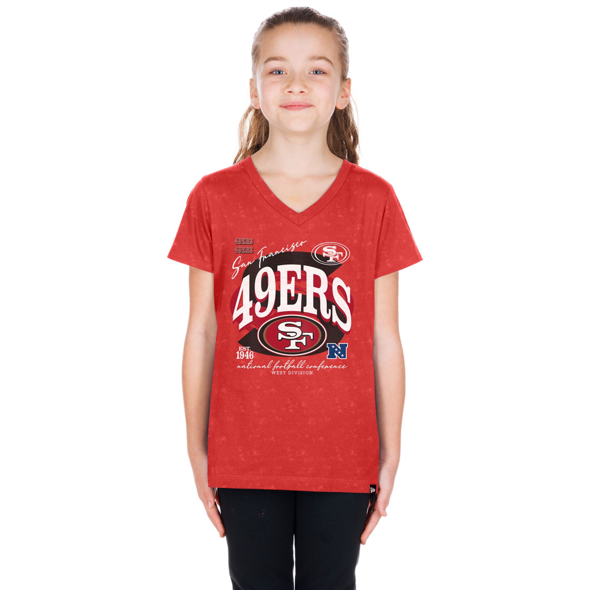 New Era Youth San Francisco 49ers Red Vintage T-Shirt