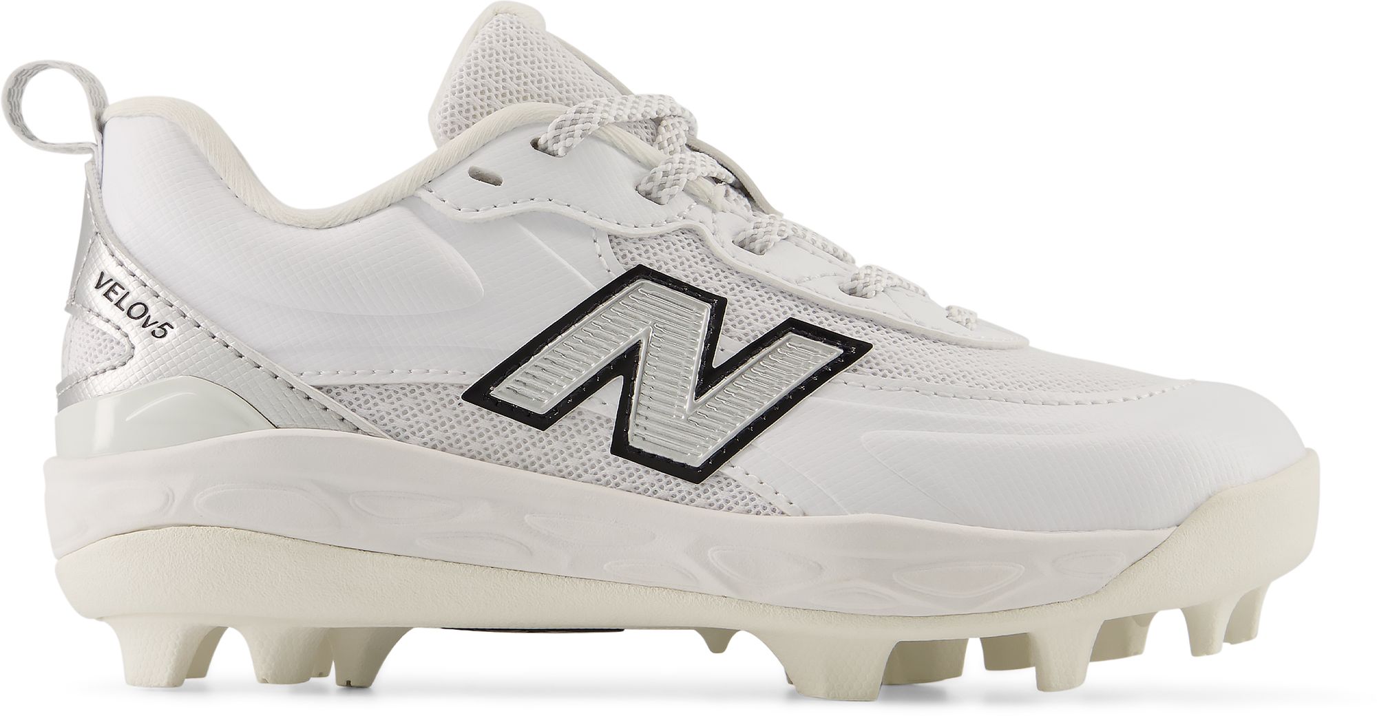 New Balance Kids' Velo v5 Rubber Molded - White/Grey (Size 11)