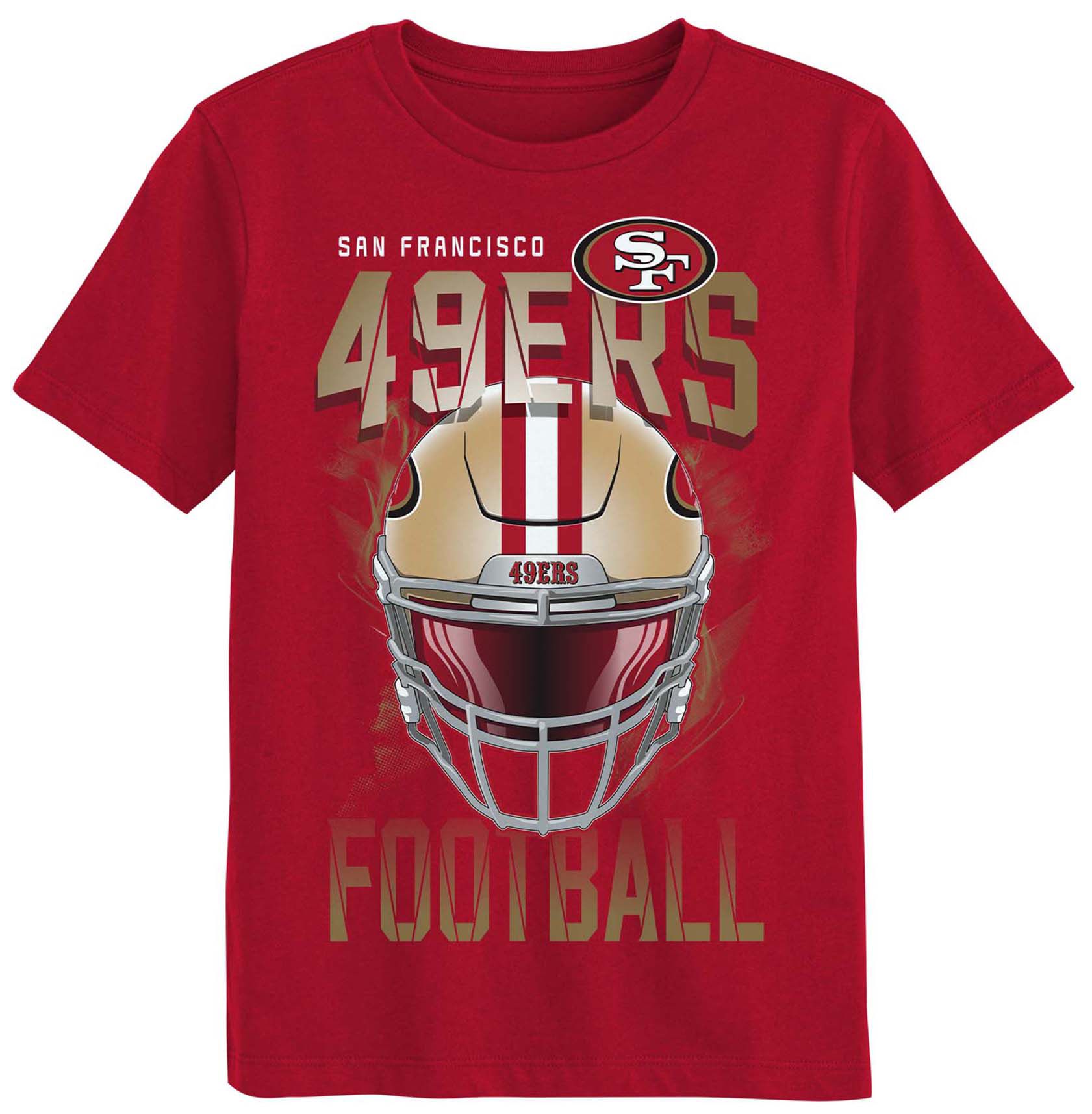 NFL Team Apparel Boys' San Francisco 49ers Red T-Shirt
