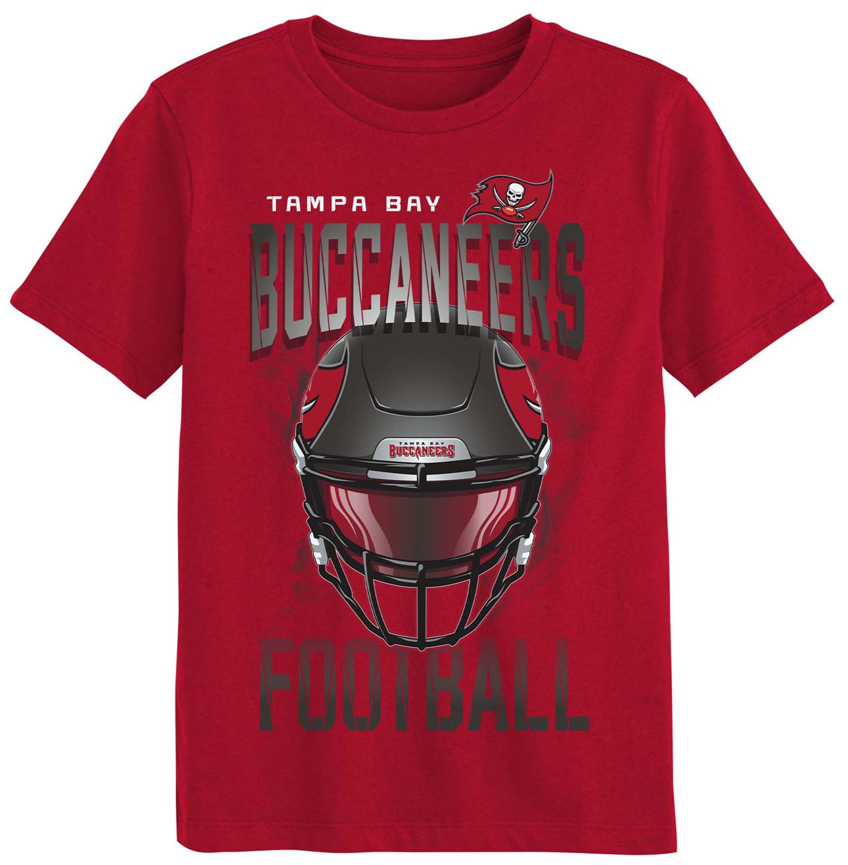 NFL Team Apparel Boys' Tampa Bay Buccaneers Red T-Shirt